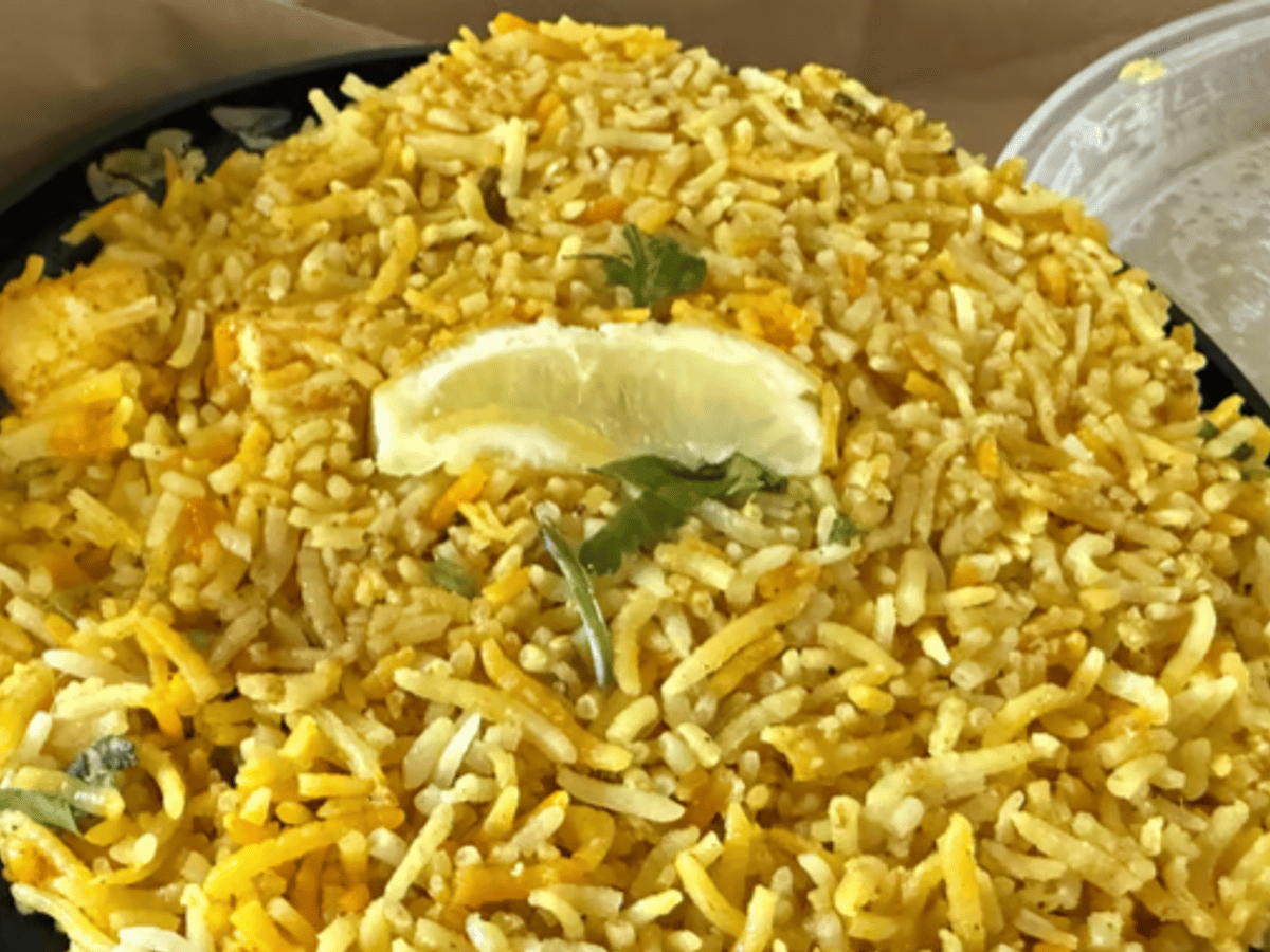 Paneer Biryani.