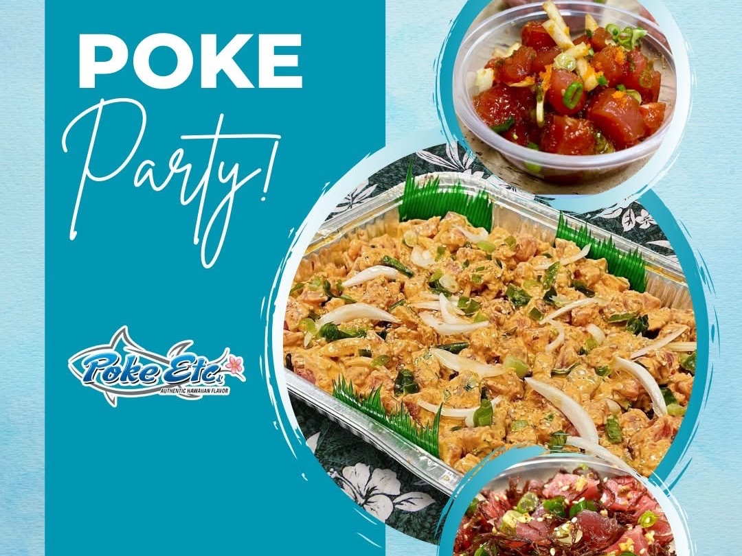 Salmon Poke Tray.