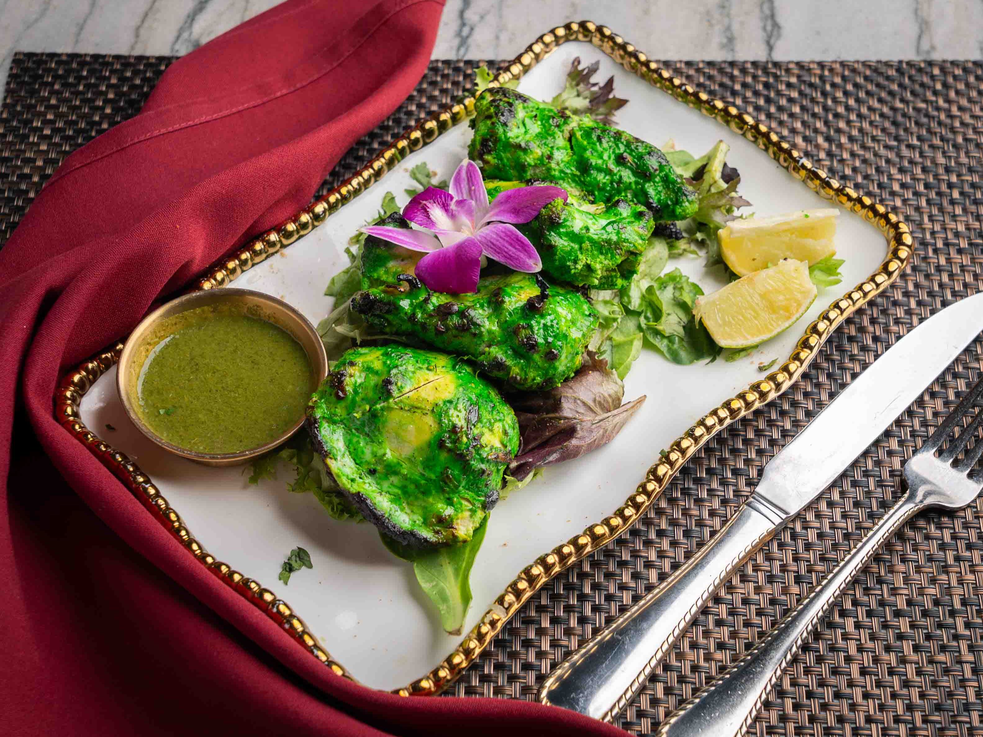 Haryali Chicken Tikka.