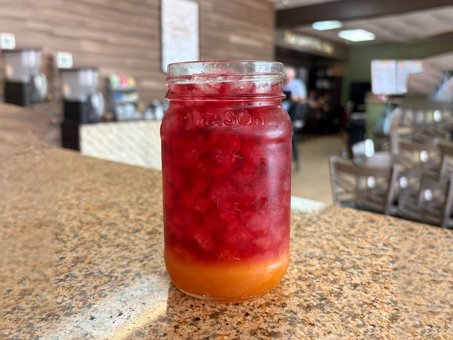 Refresher - Pomberry with Strawberry and Mango.