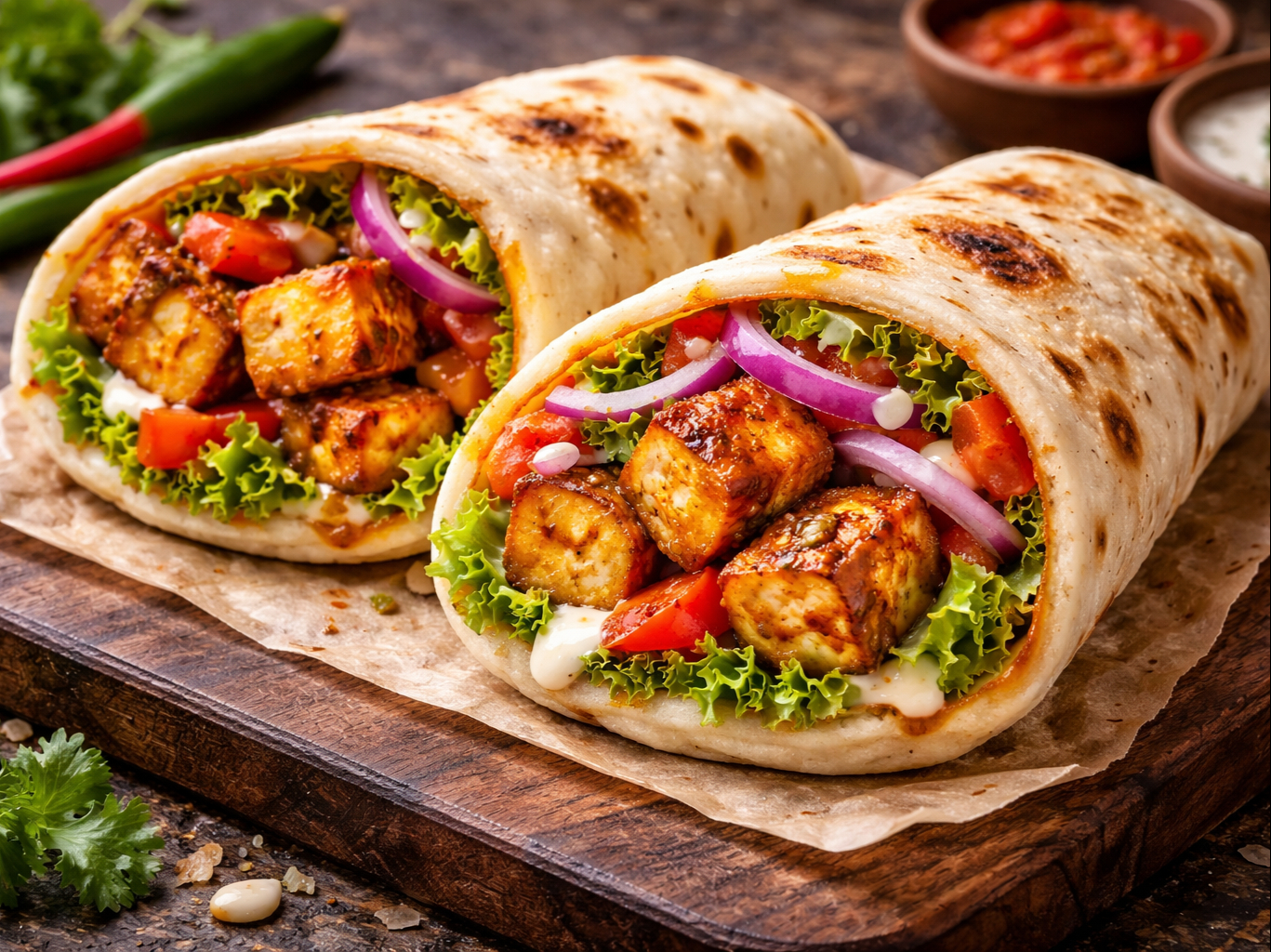 Paneer Tikka Wrap
