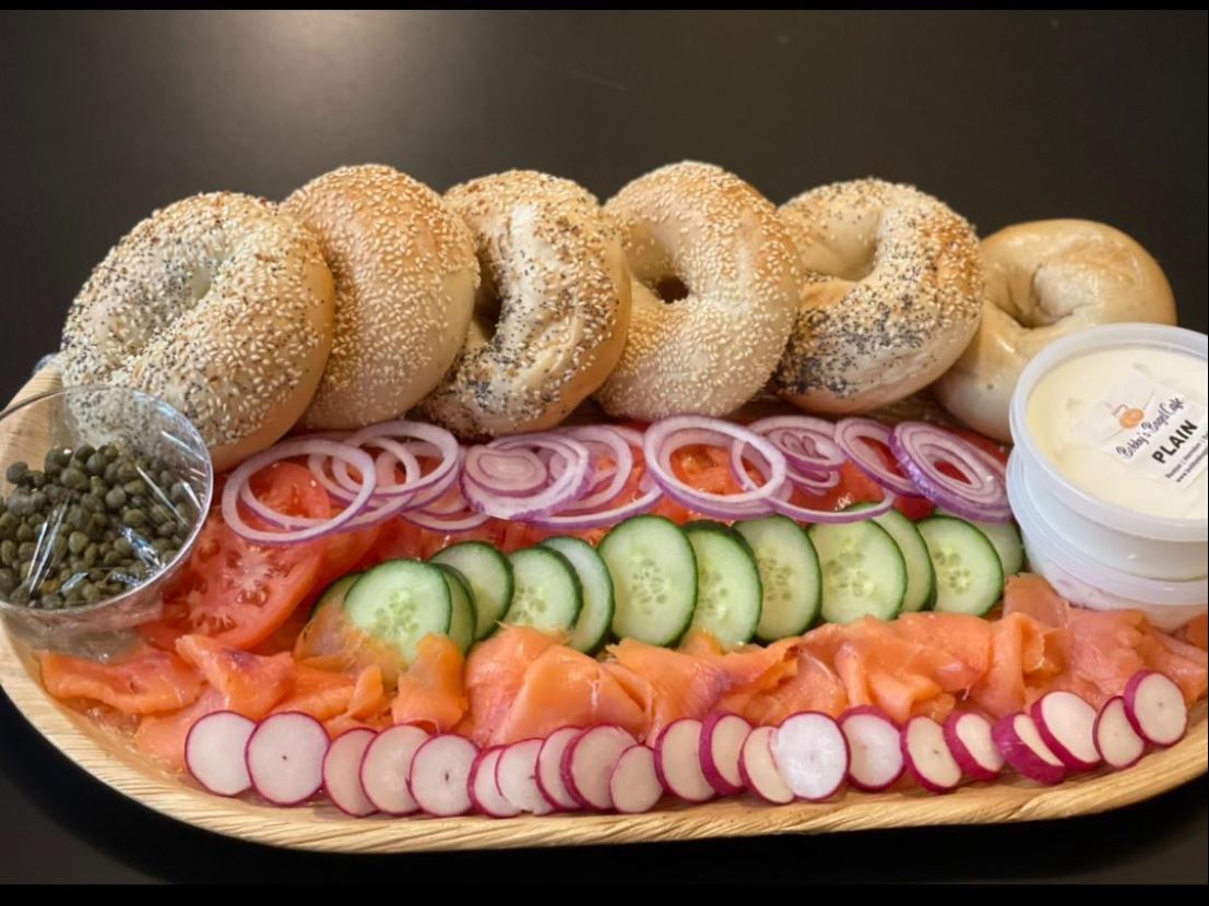 Bagels Lox Tray for 12.