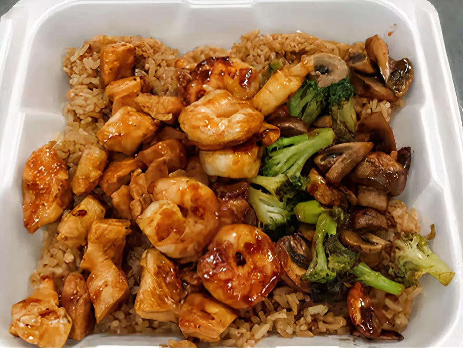 Hibachi Chicken & Shrimp