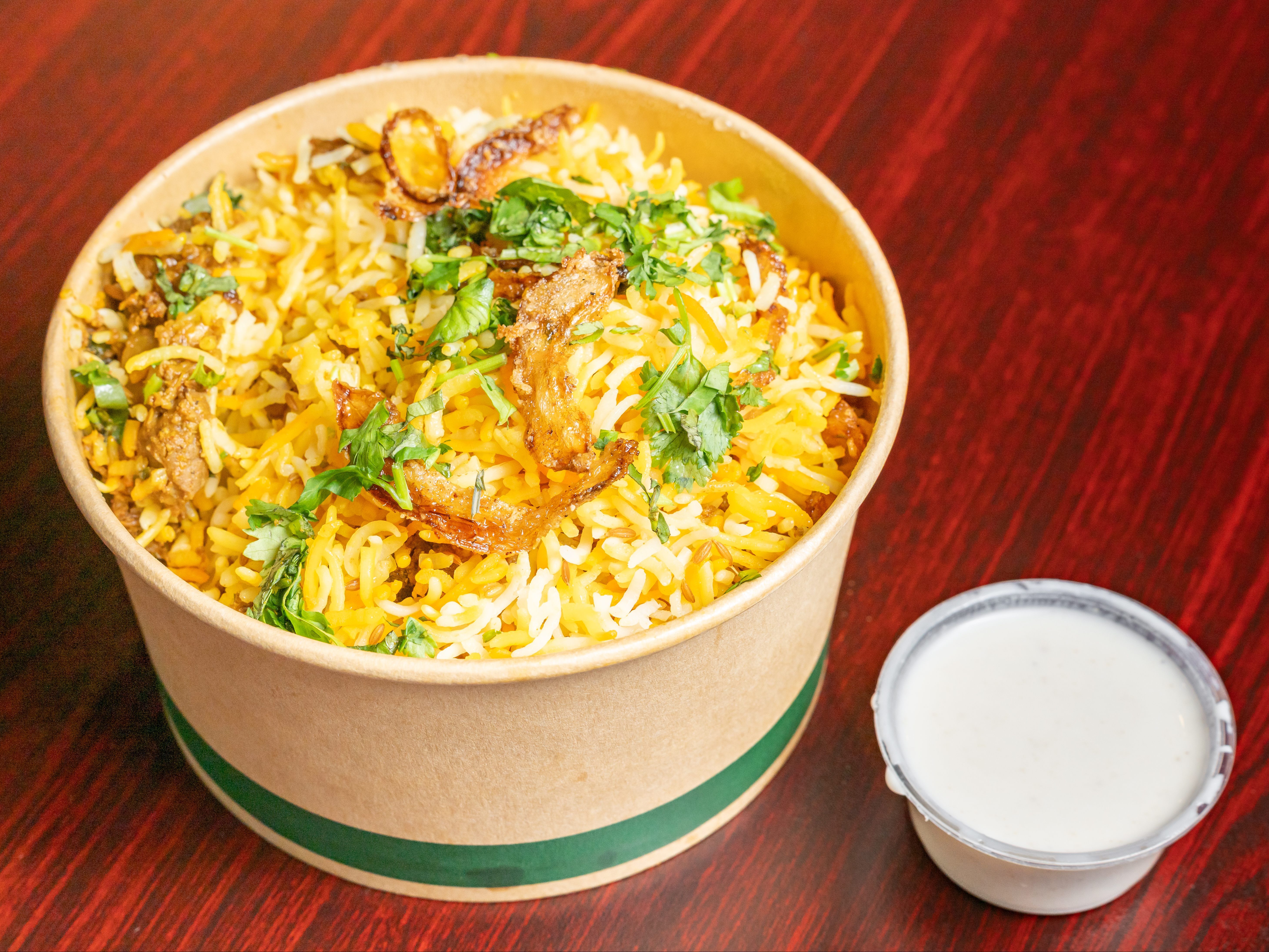 Goat Biryani.
