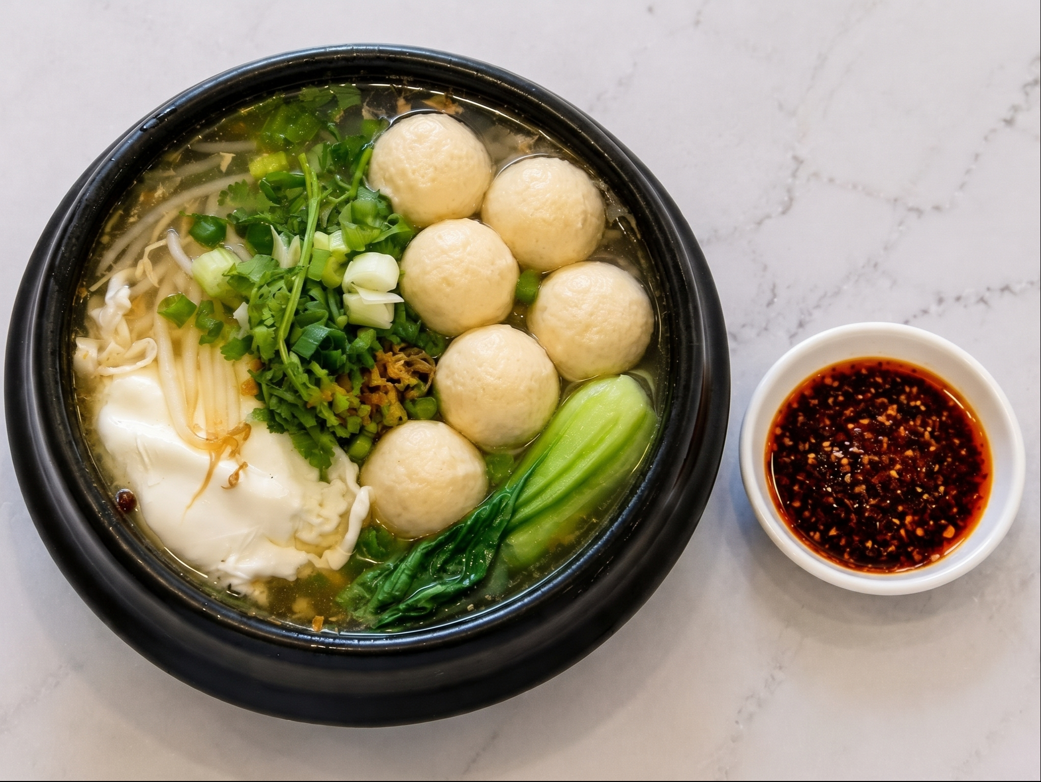 Fish Ball Noodle Soup.