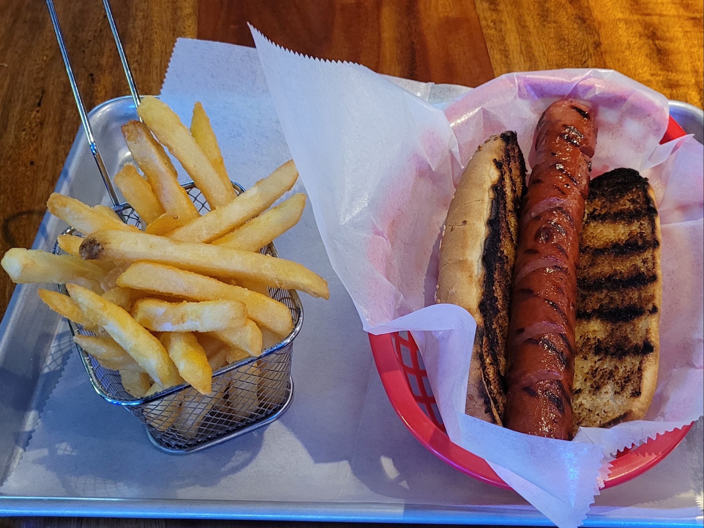 Angus Beef Hot Dog.