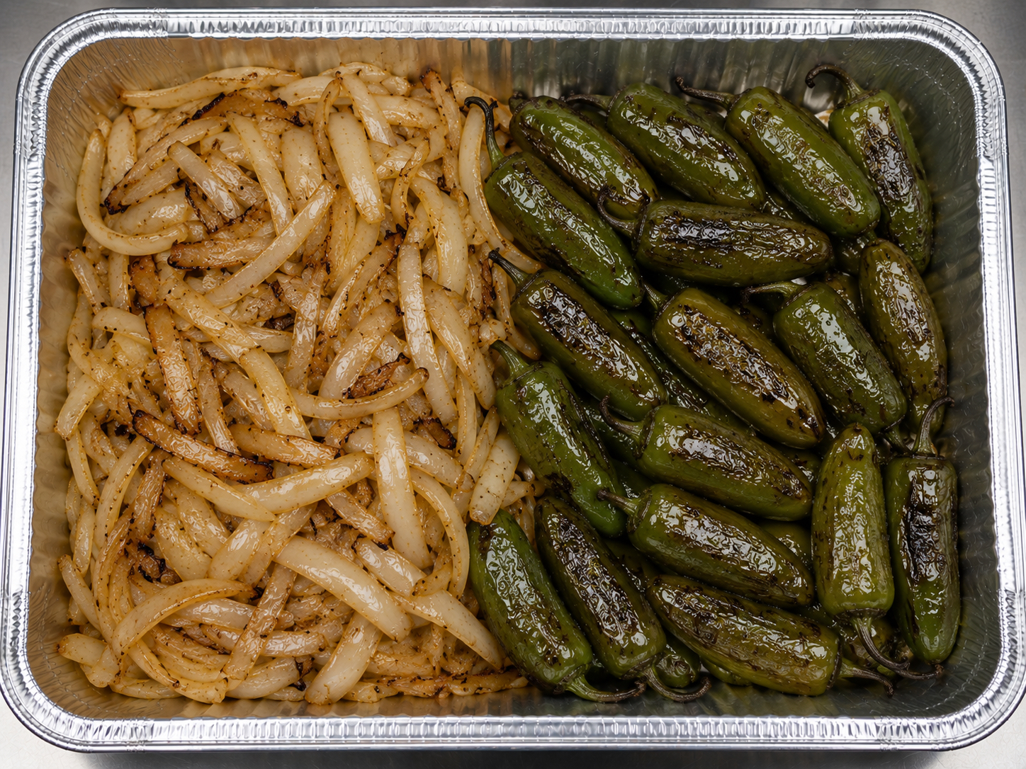 Grilled onions/Jalapenos (Catering).