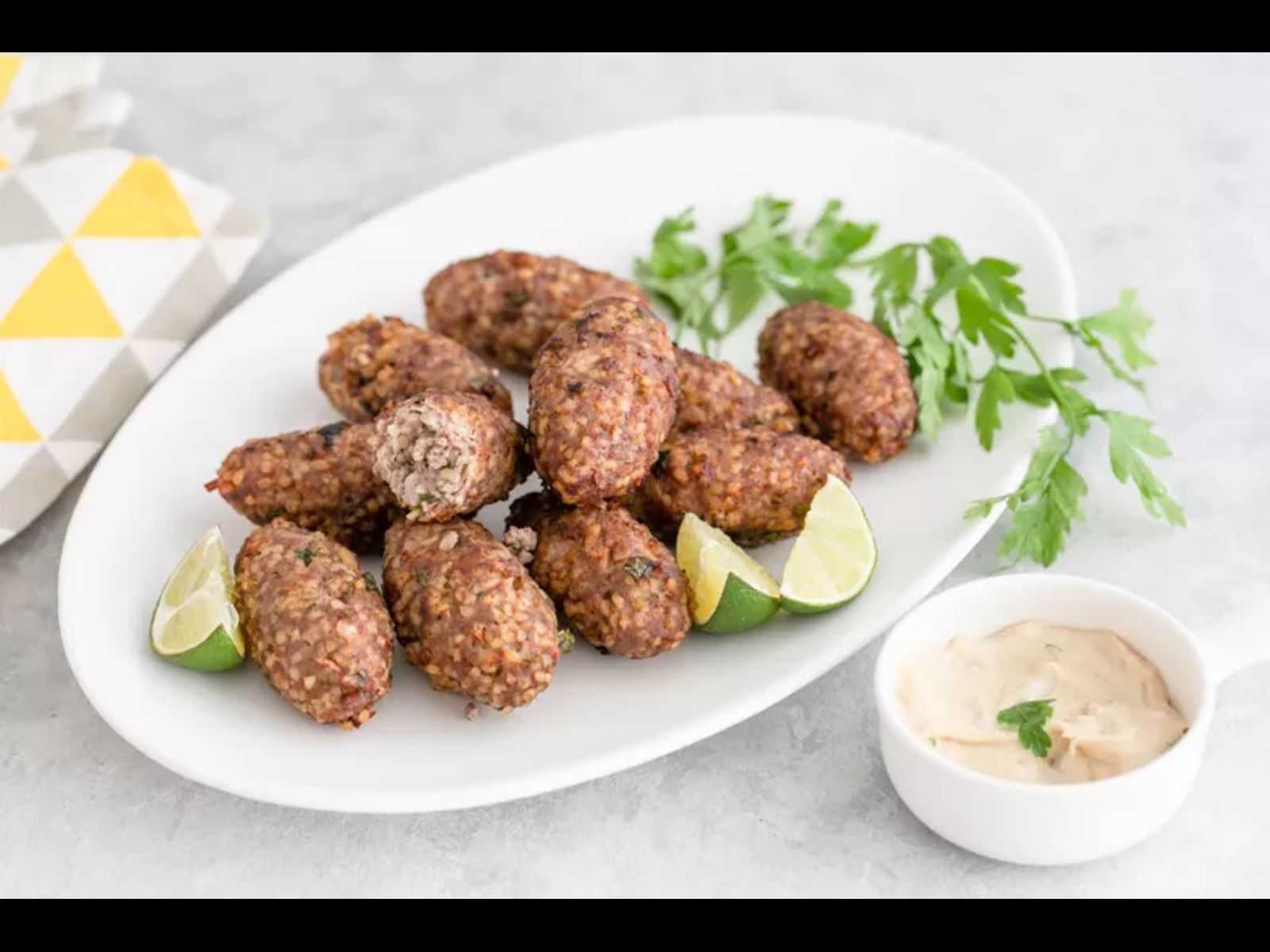 *Quibe Meat Croquettes.