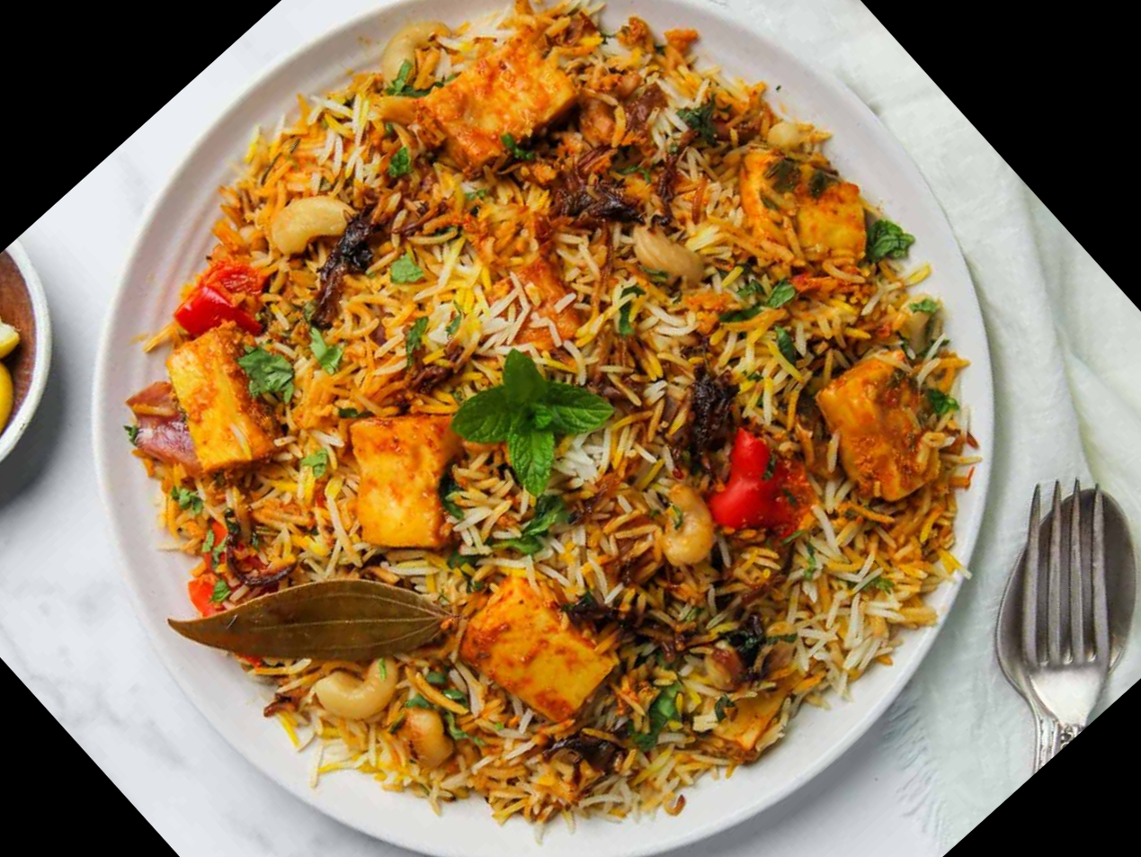 Paneer Sabz Biryani.