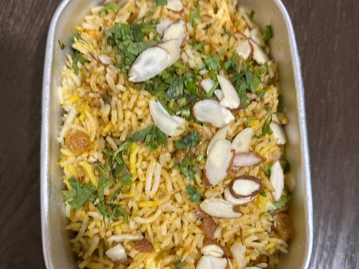 Vegetable Biryani.