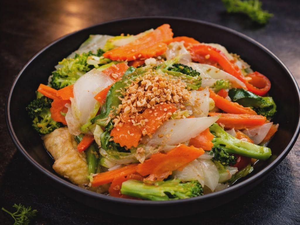 Stir Fried Mixed Veggies.