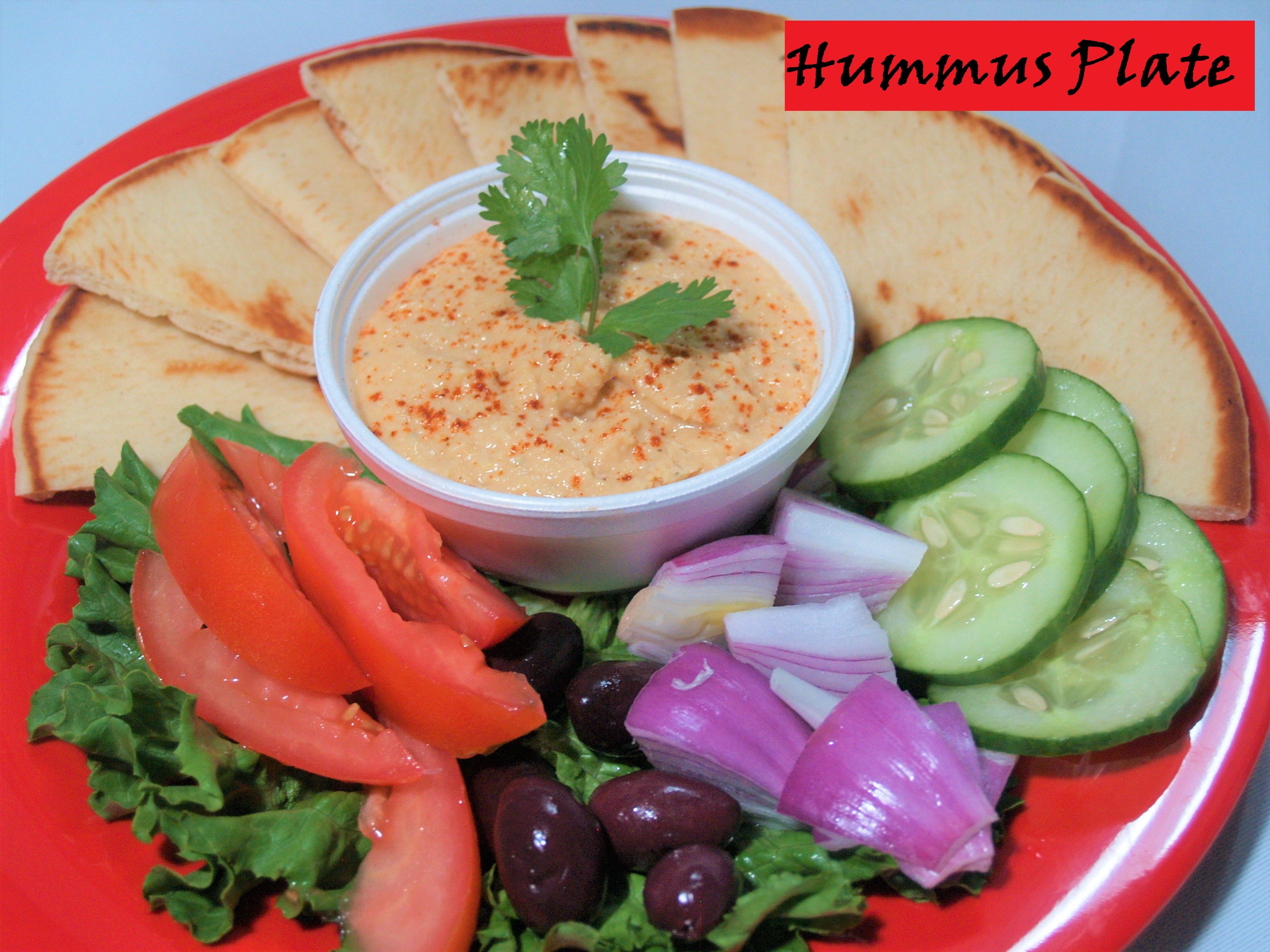 Hummus Plate.