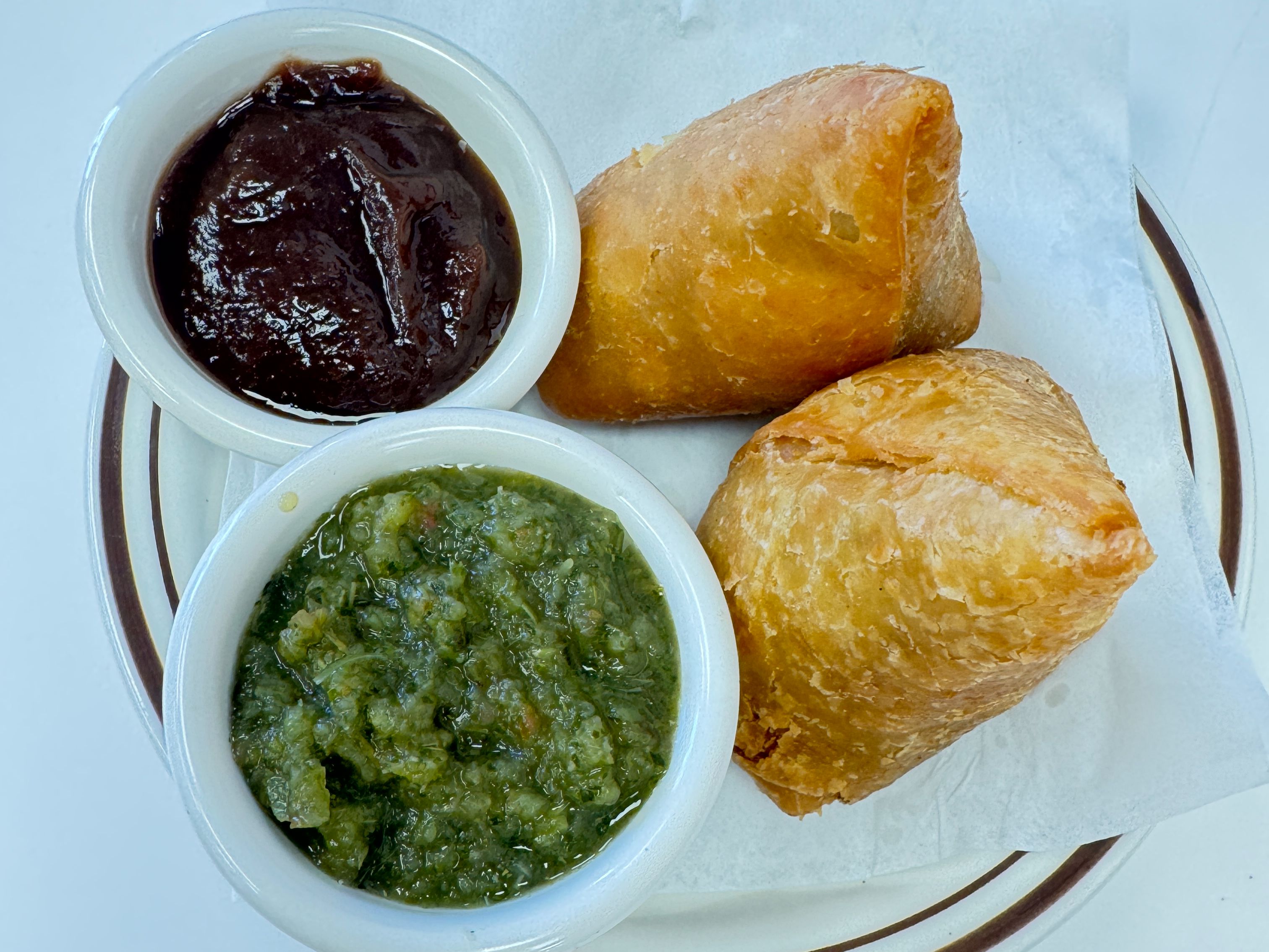 Vegetable Samosa (V).