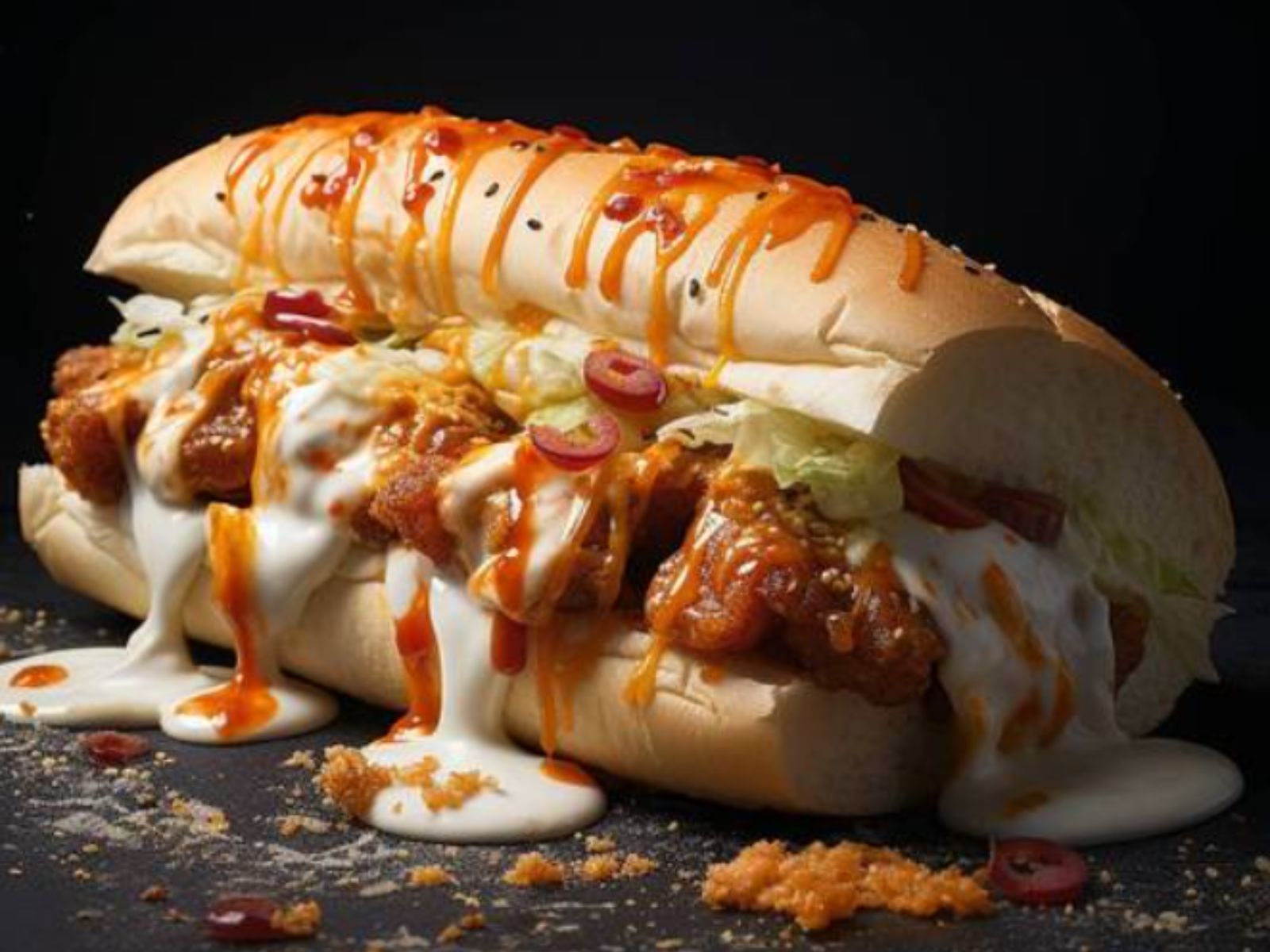 Chicken Crispy Mexican Sub.