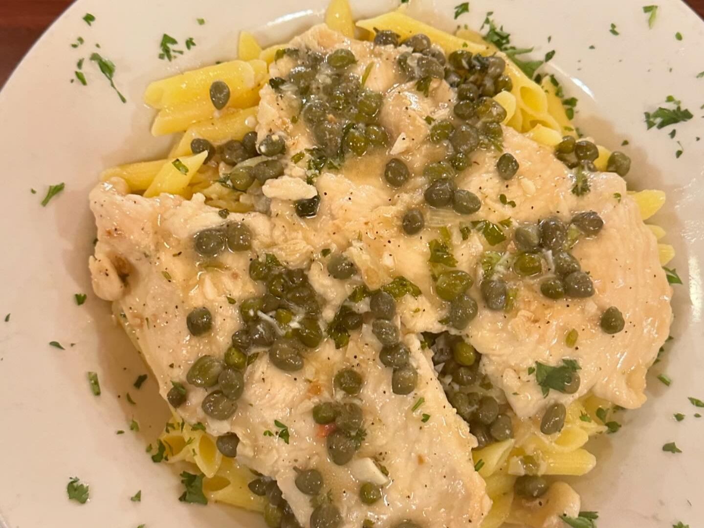 Chicken Picata Lunch.