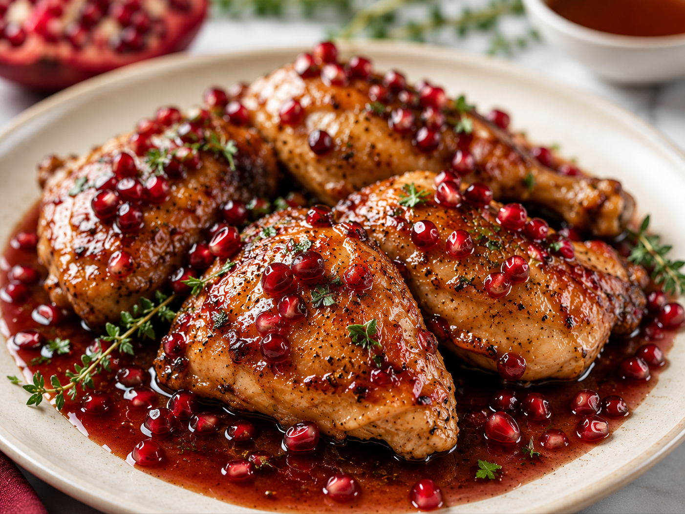 Main Dish - Chicken in Pomegranate Sauce Per Lb.