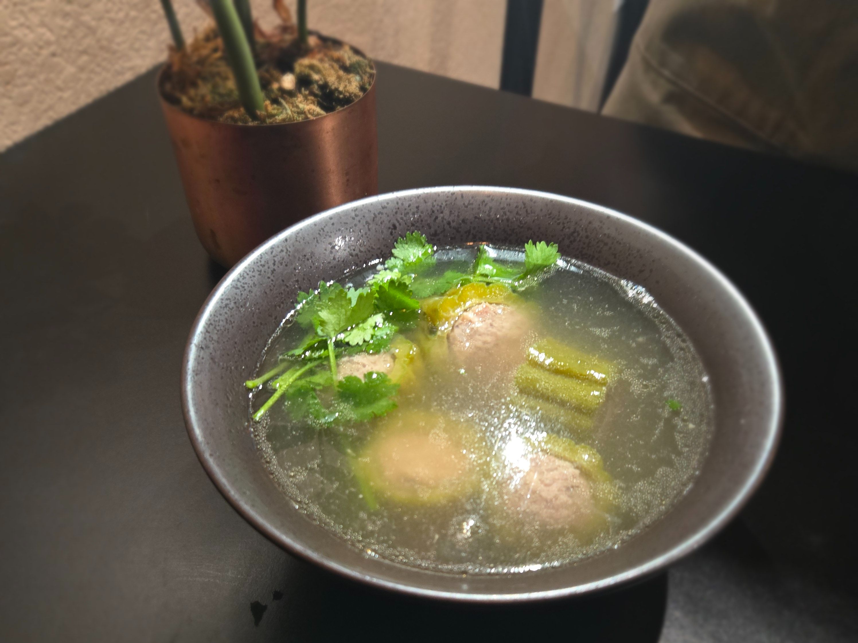 Stuffed Bitter Melon Soup (Mara Yad Sai).