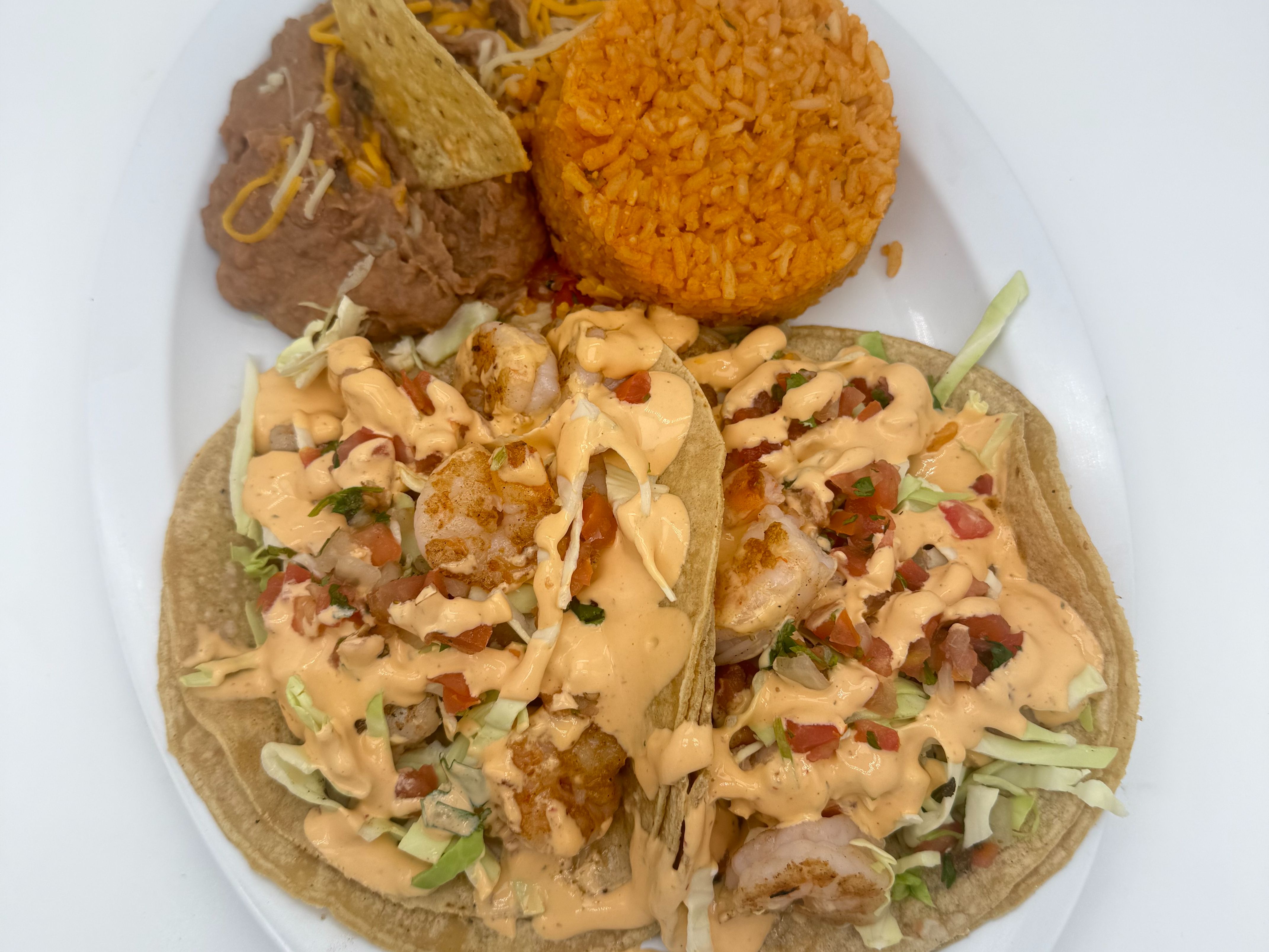 2 Shrimp Tacos Combo