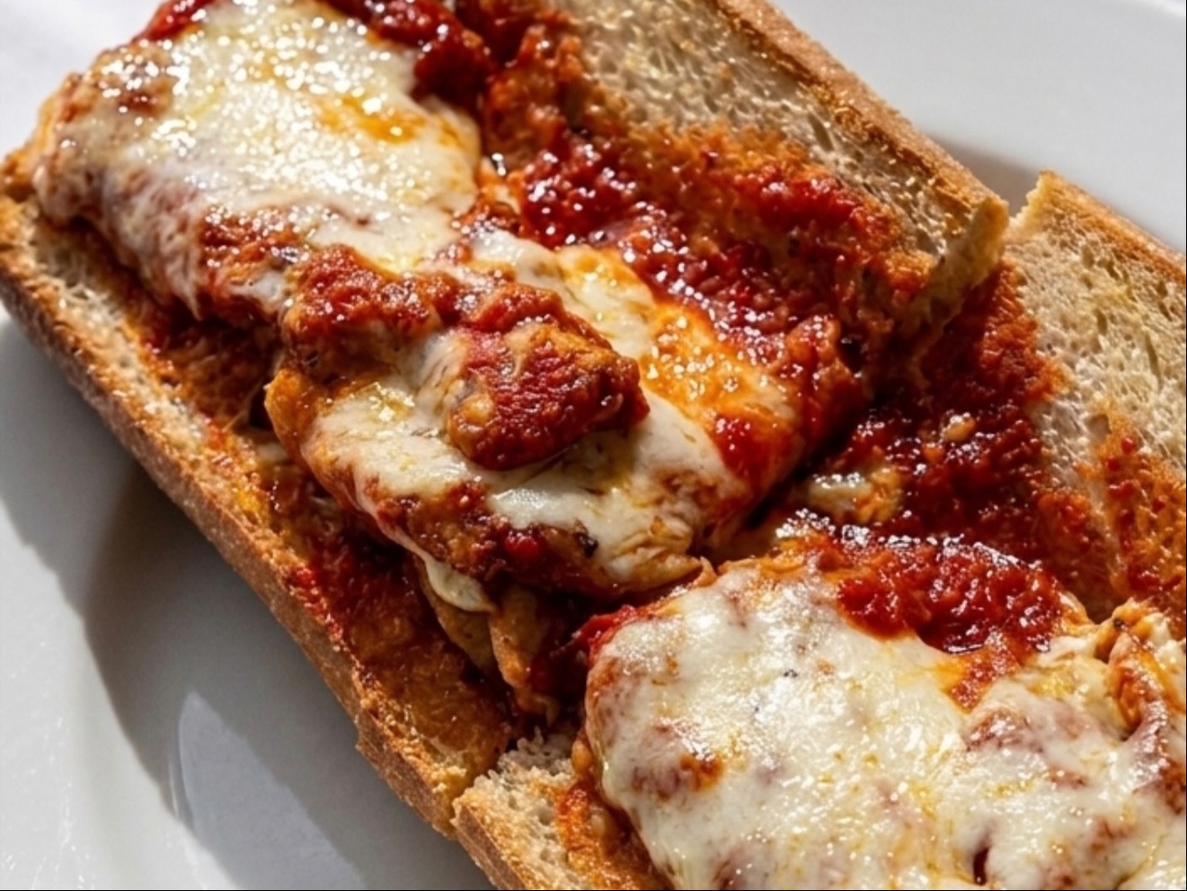 Veal Parmigiana Sandwich.