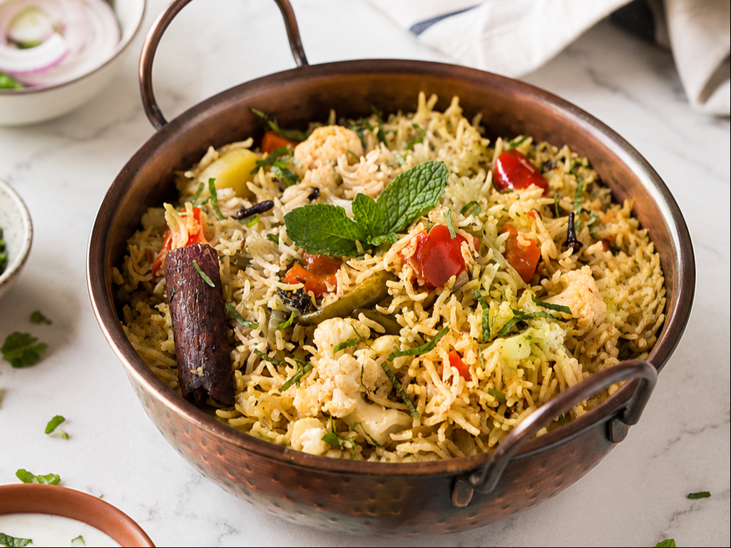 Vegetable Biryani.