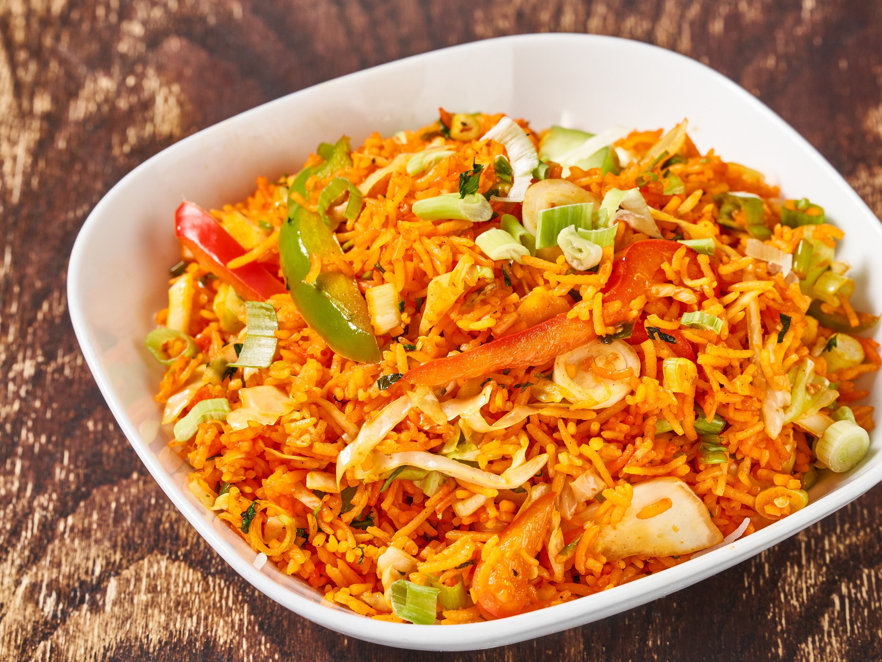 Szechwan Style Fried Rice (Veg/Egg/Chicken/Shrimp) (GF).