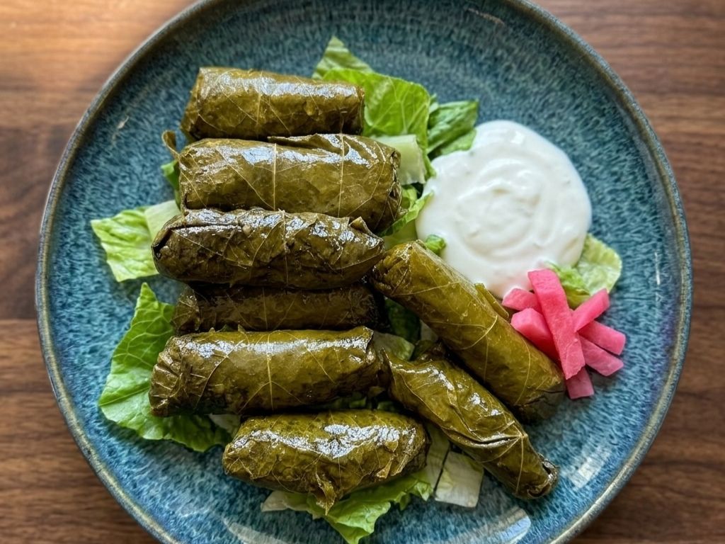 Lamb Grape Leaves.