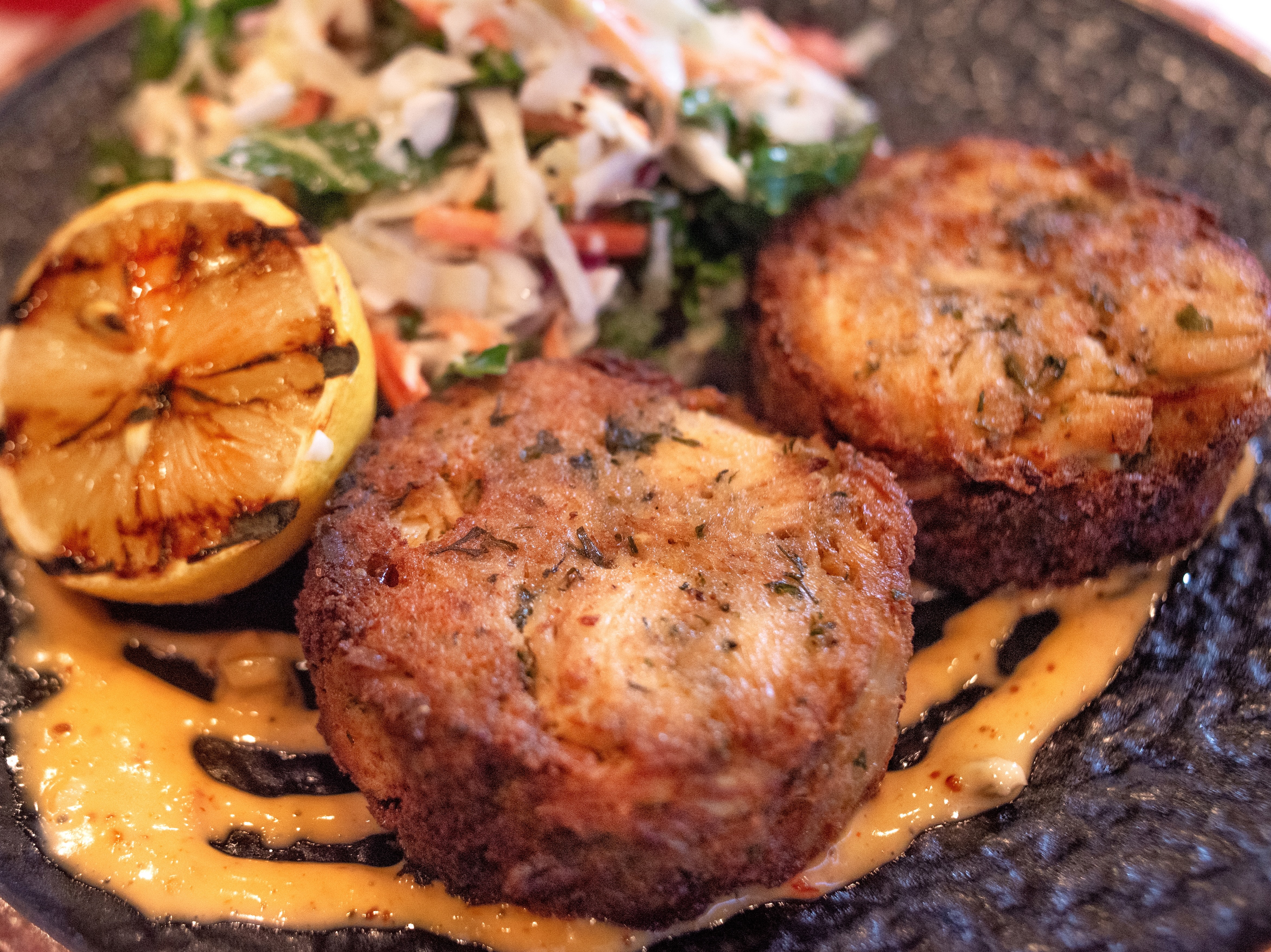 Crab Cakes.