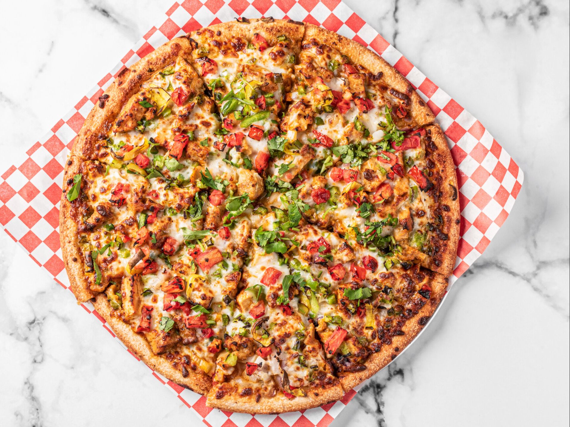 Butter Chicken Pizza.