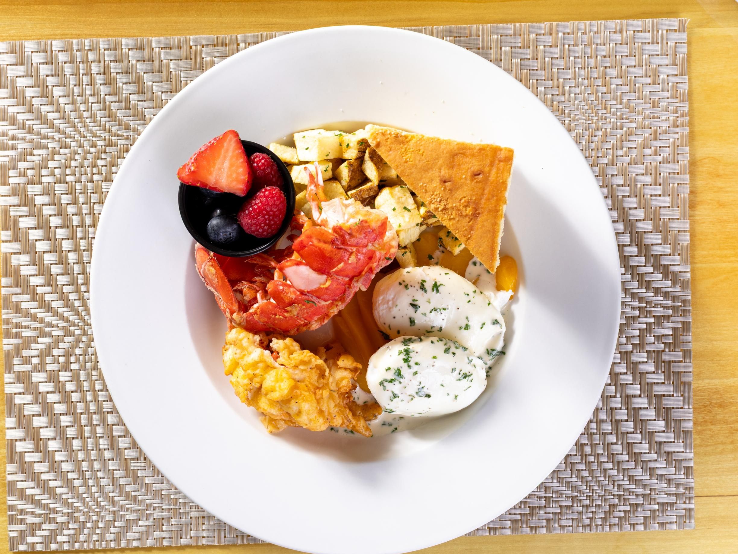 Chicken Fried Lobster Benedict.