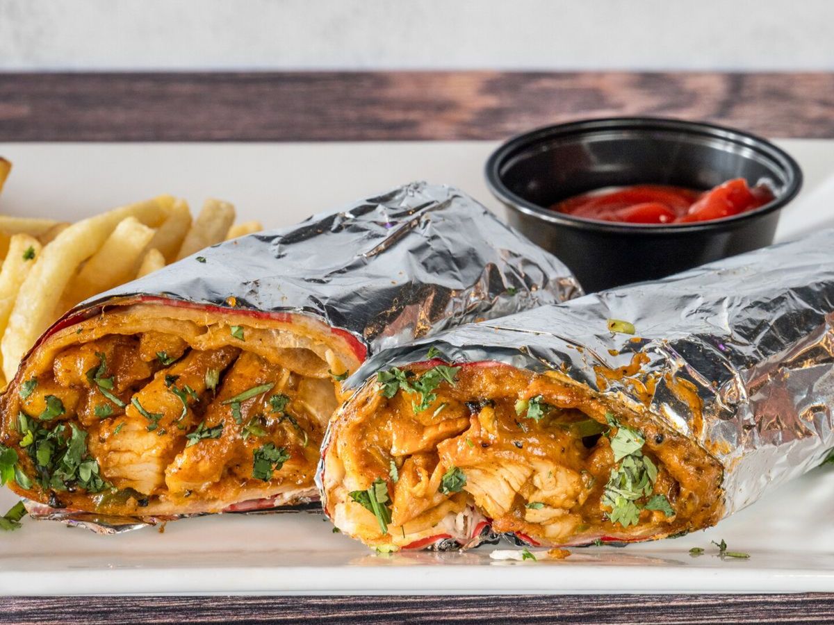 CHICKEN KATI ROLL.