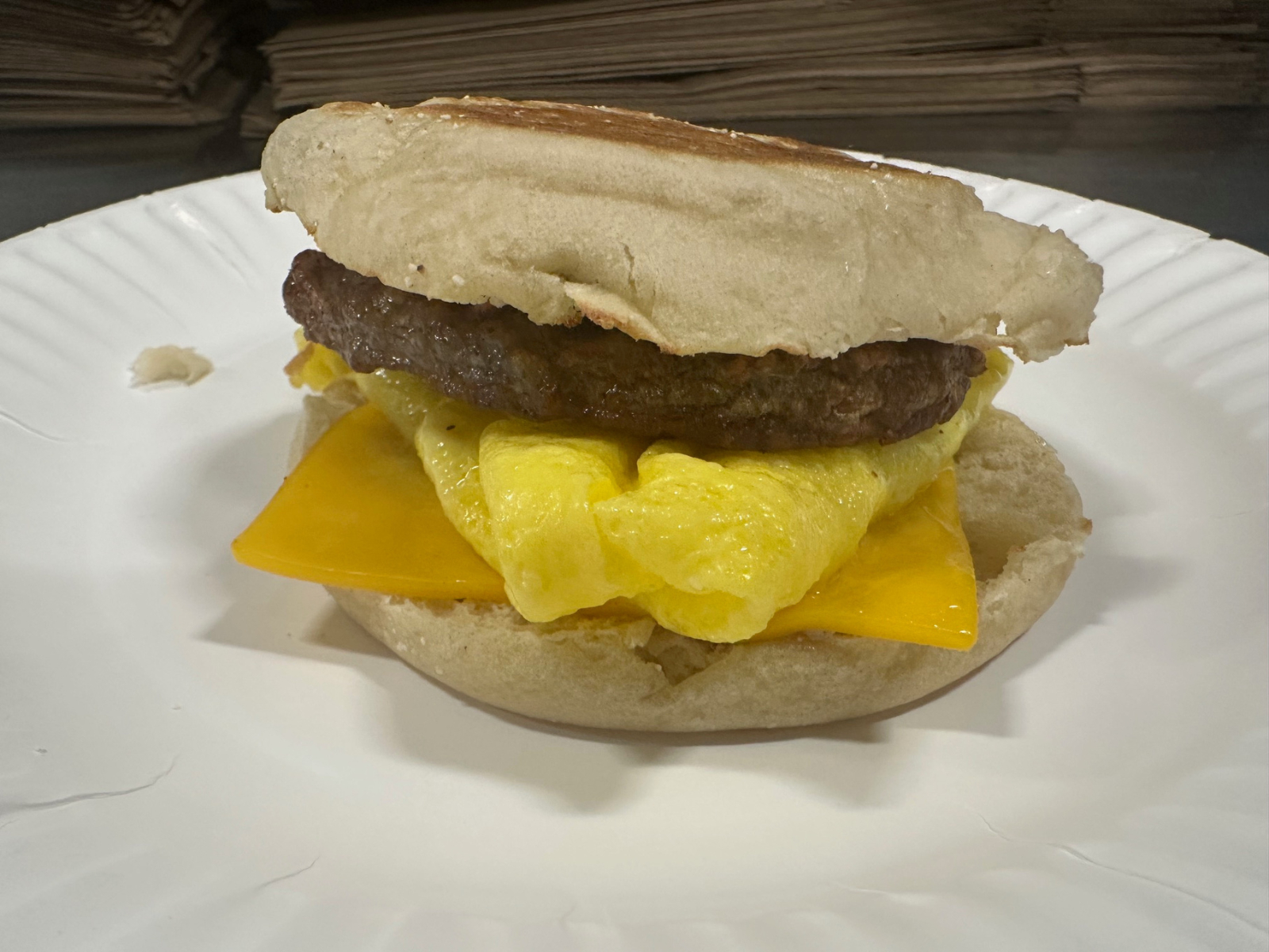 Sausage & Egg Sandwich (online)