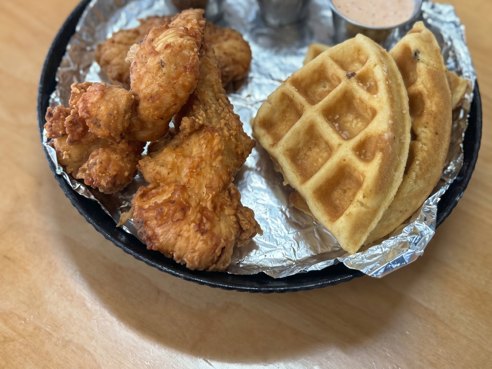 Kids Chicken and Waffle.