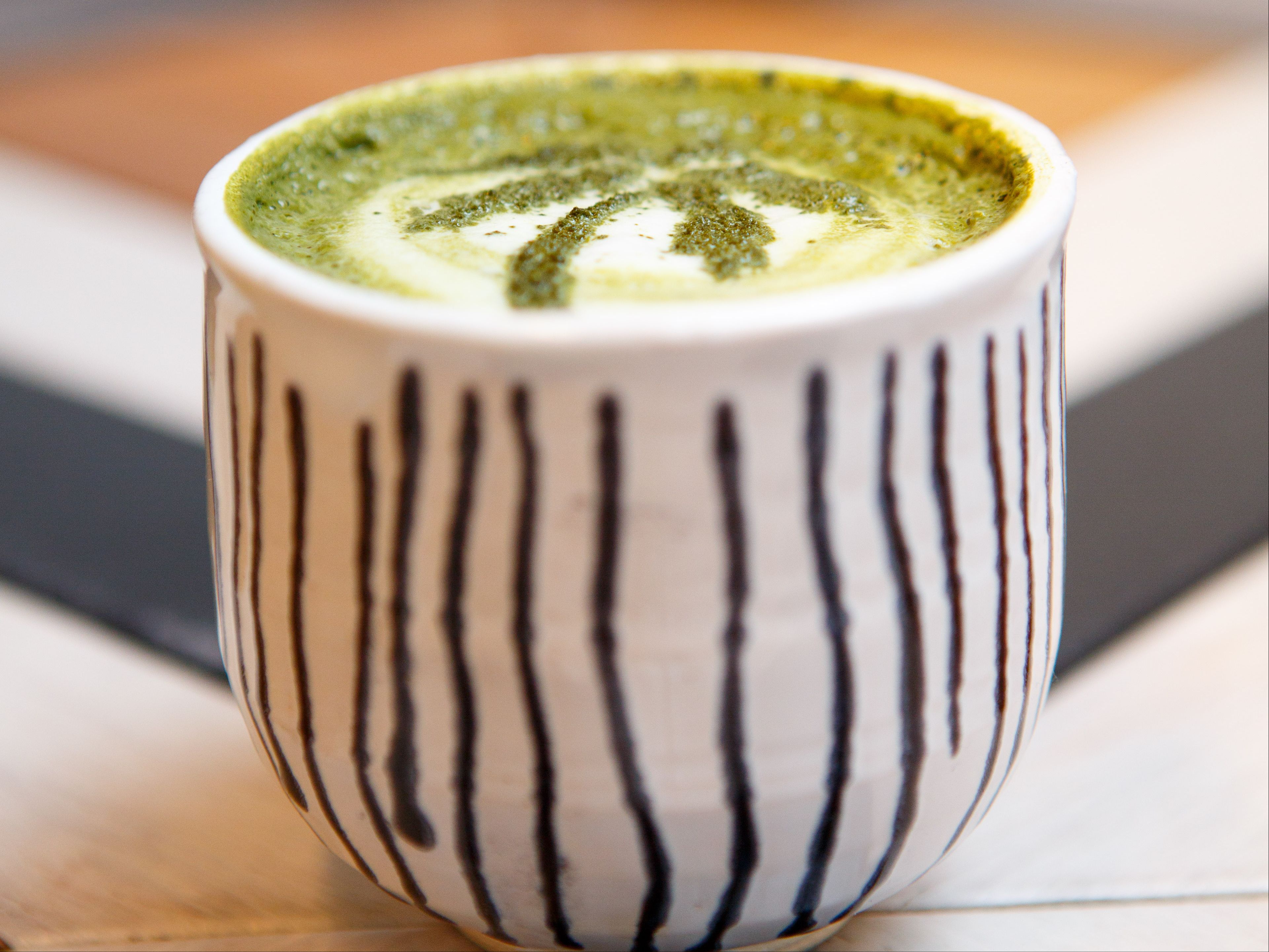 Greentea Espresso 16oz Iced.