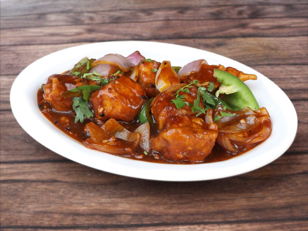 Pan Fried Spicy Paneer.