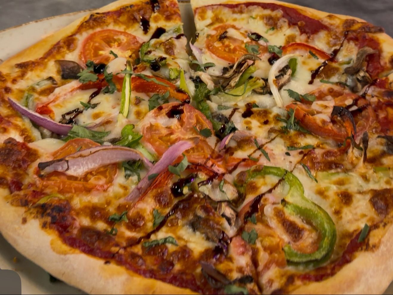 Paneer Tikka Pizza.