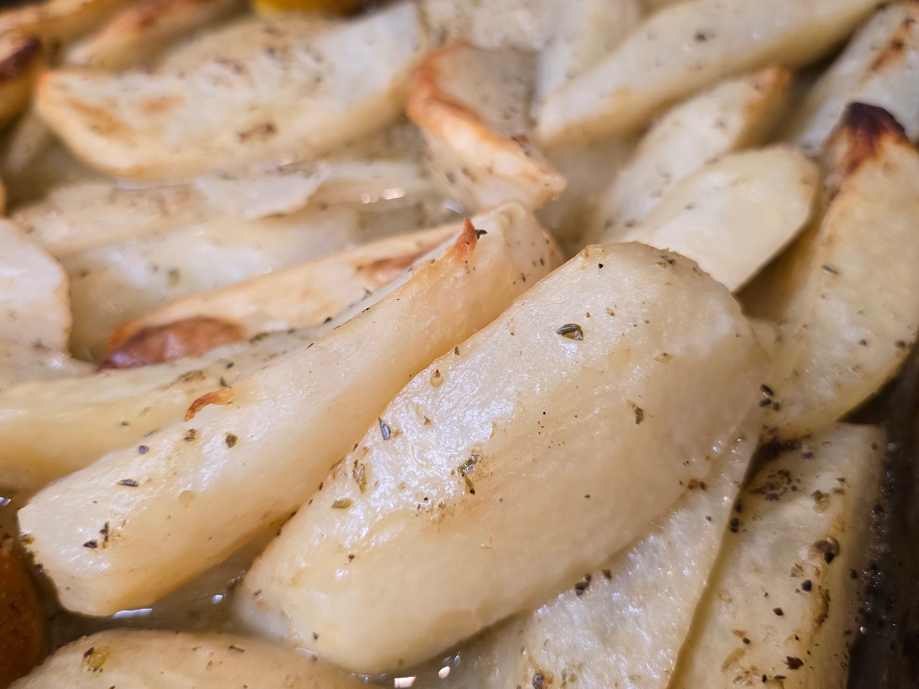 Roasted Lemon Potatoes.