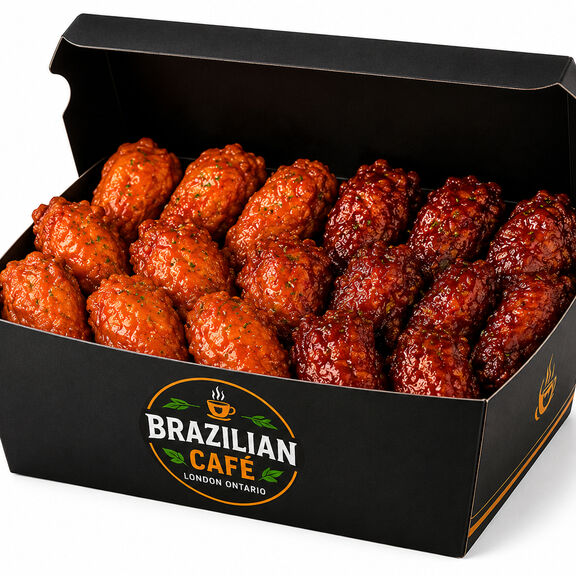 20 Hot Wings (2 Flavors)