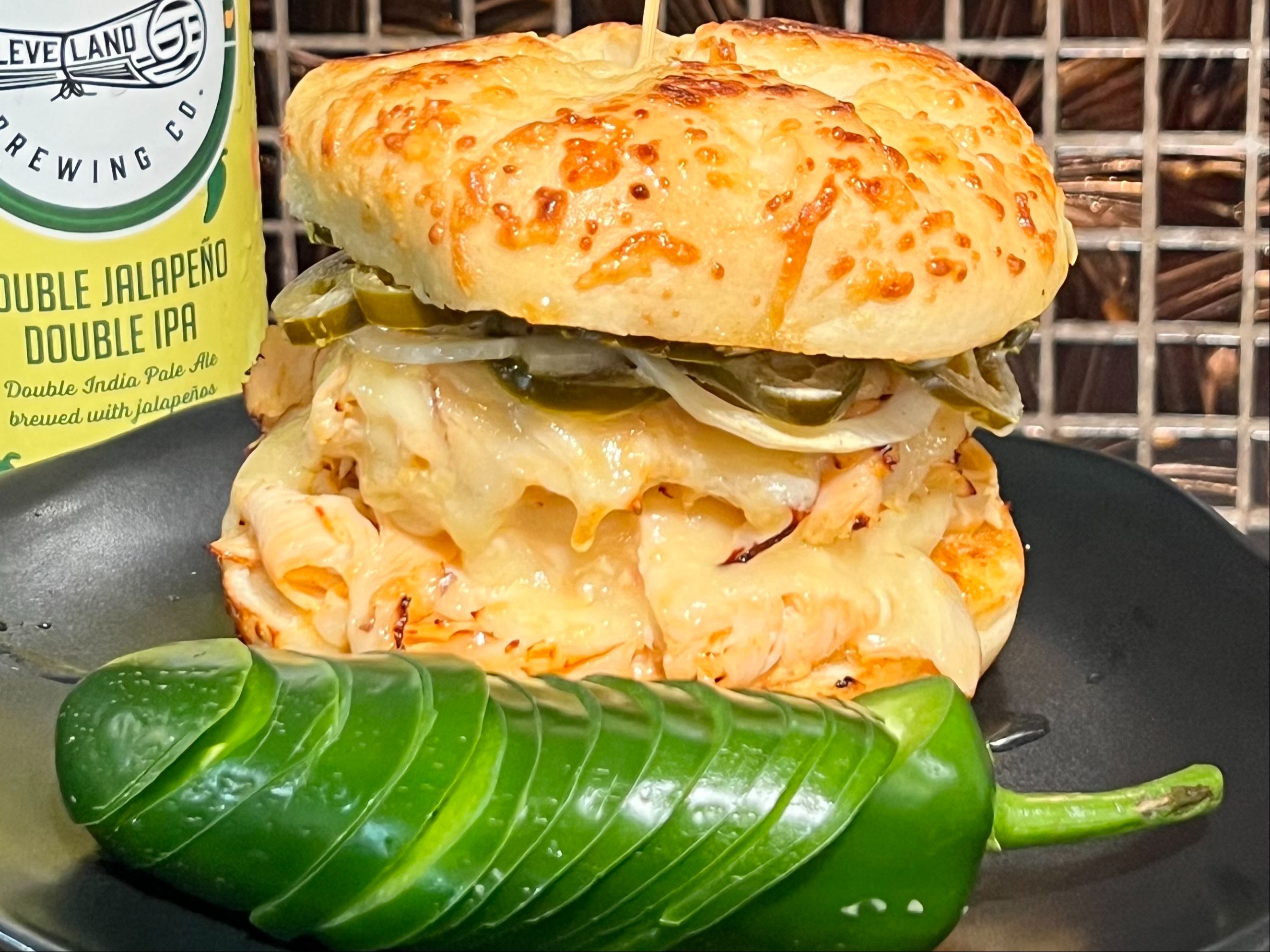 Sandwich Special - Chicken Jalapeno Cheddar Bagel.