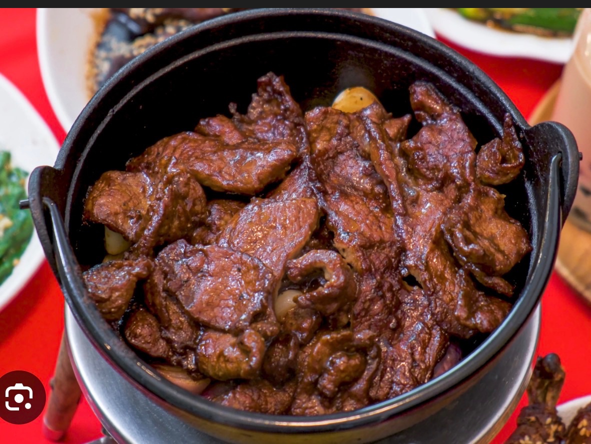 128. Beef in Oyster Sauce.