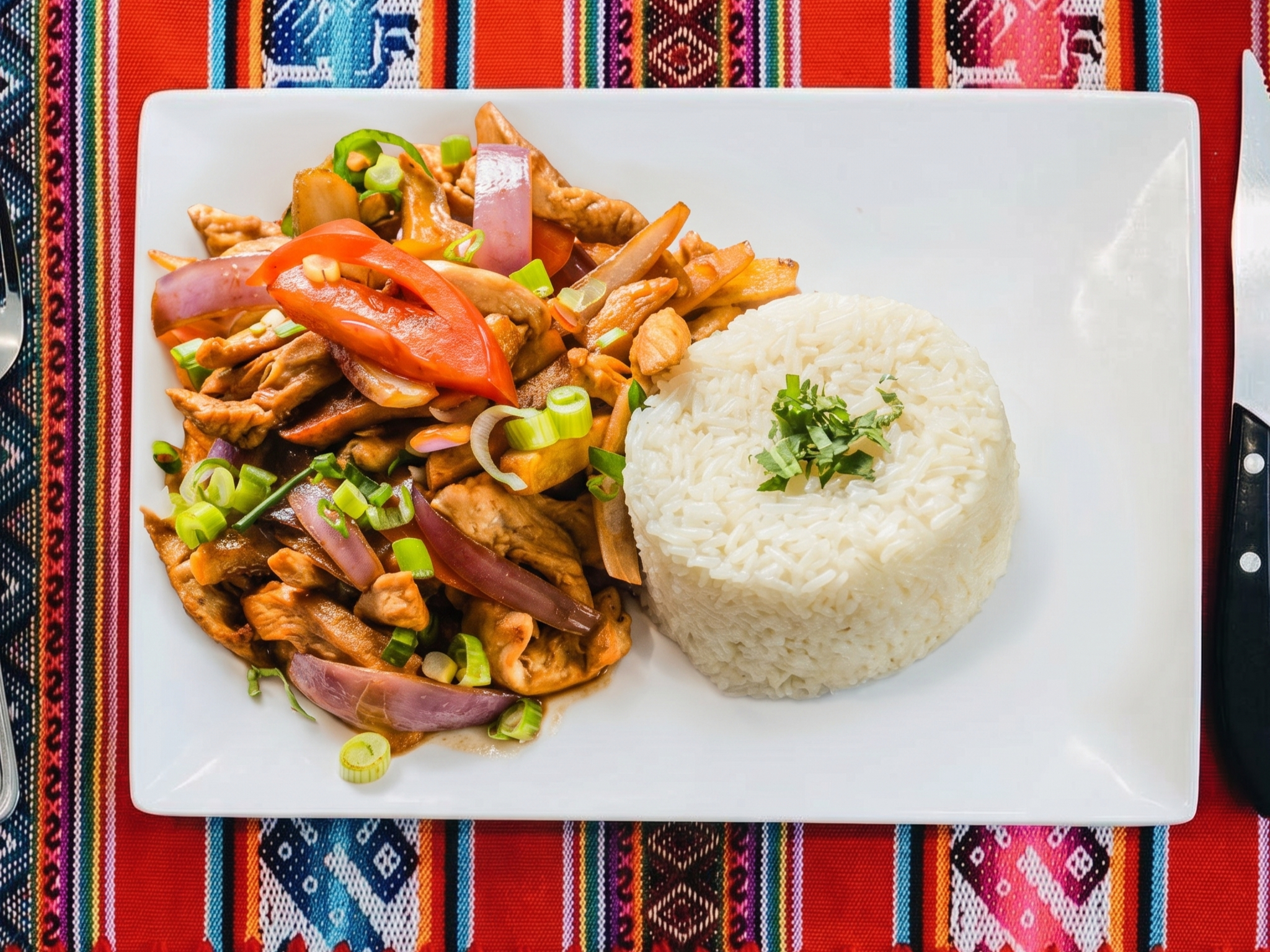 Lomo Saltado Pollo.