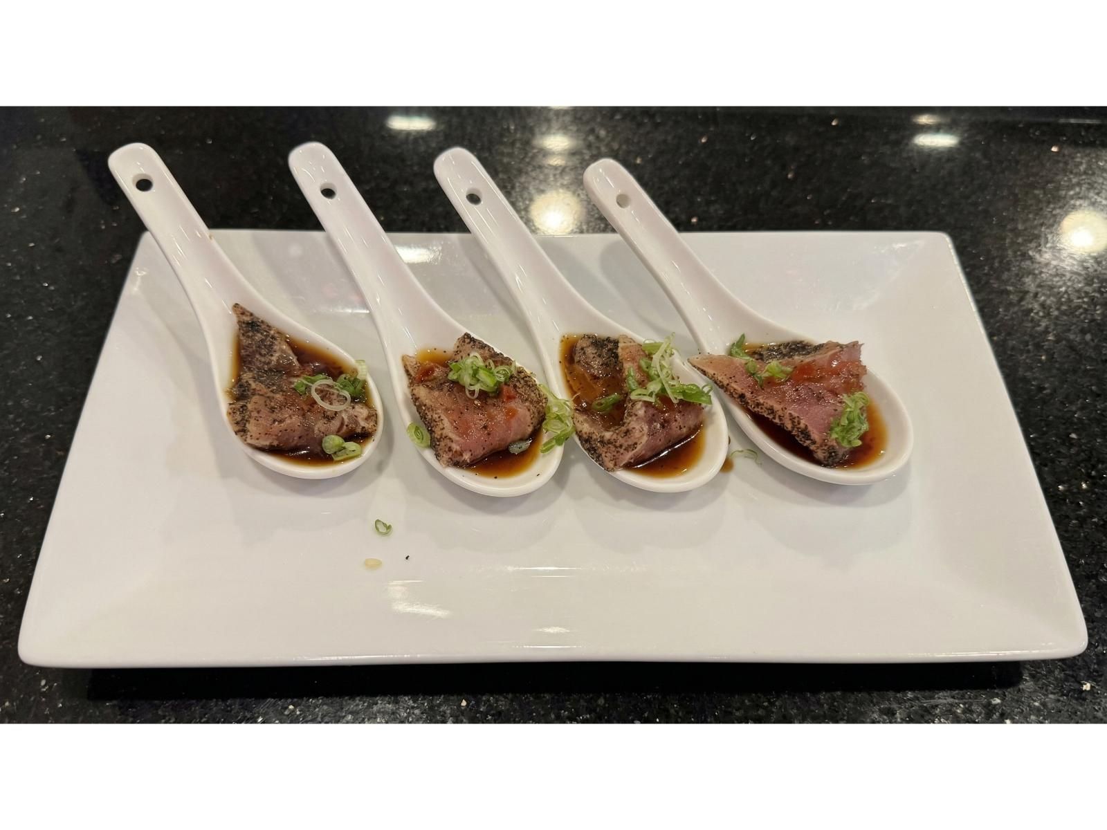 Tuna Carpaccio*.