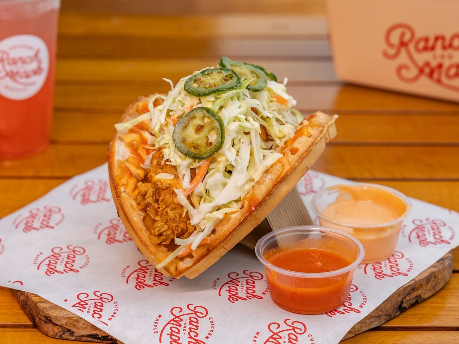 [WC] HOTLANTA - Waffle & Chicken Sandwich.