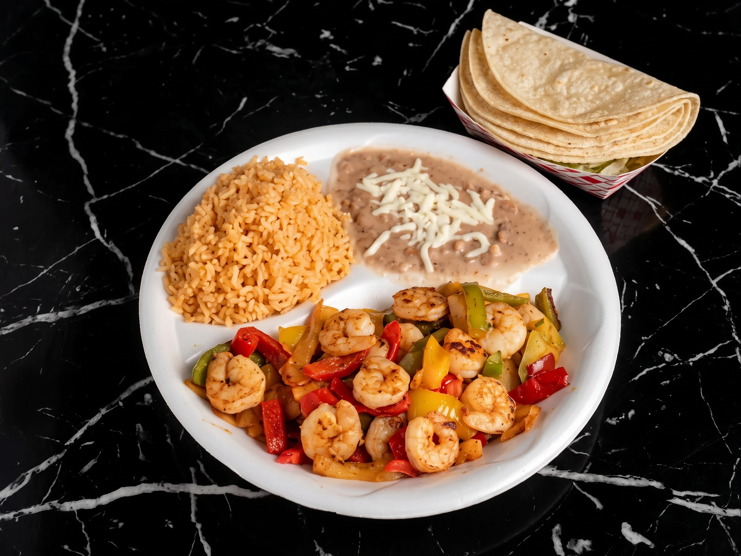 Shrimp Fajitas.