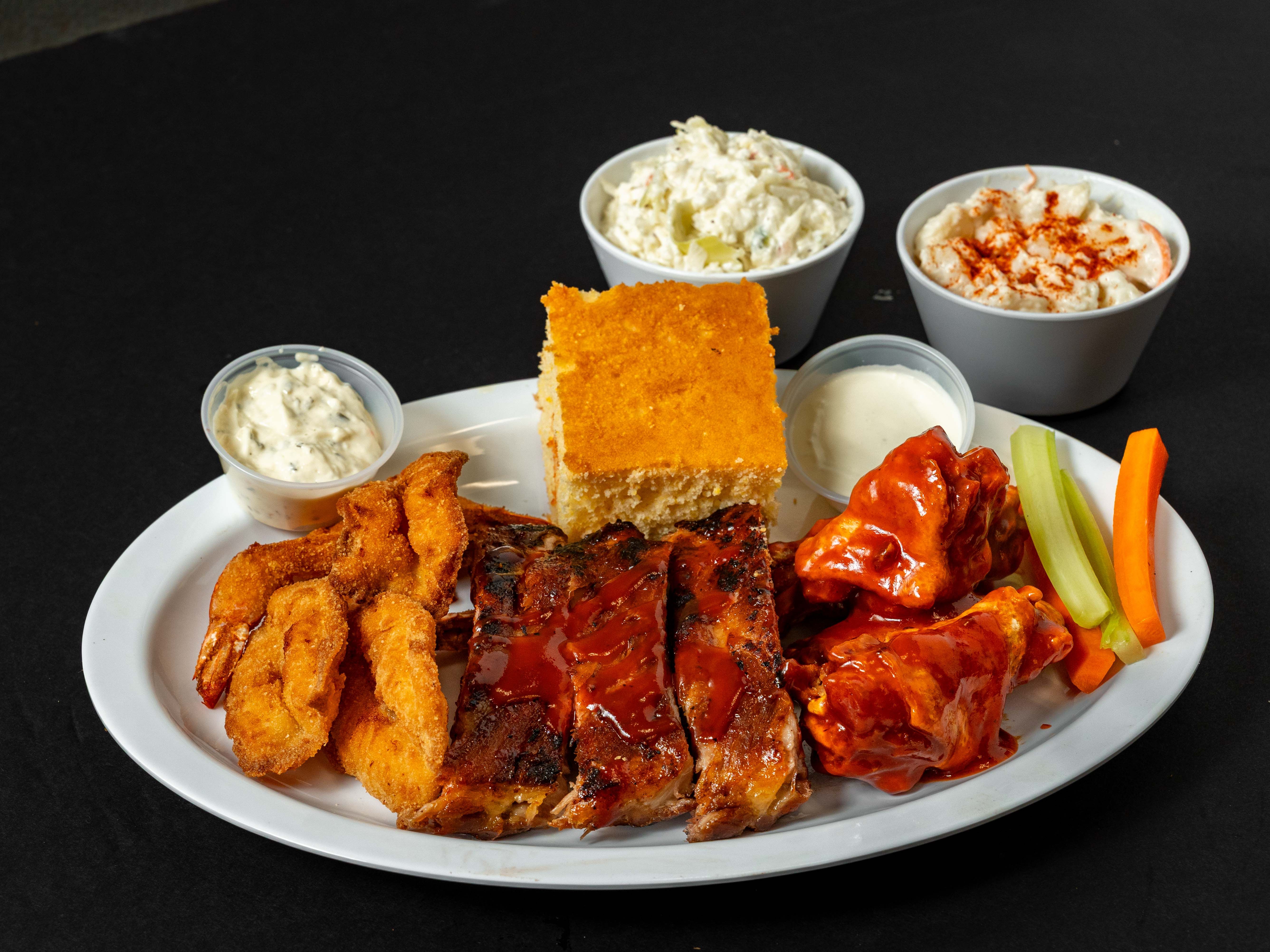11. Buffalo Wings, Ribs & Shrimps.