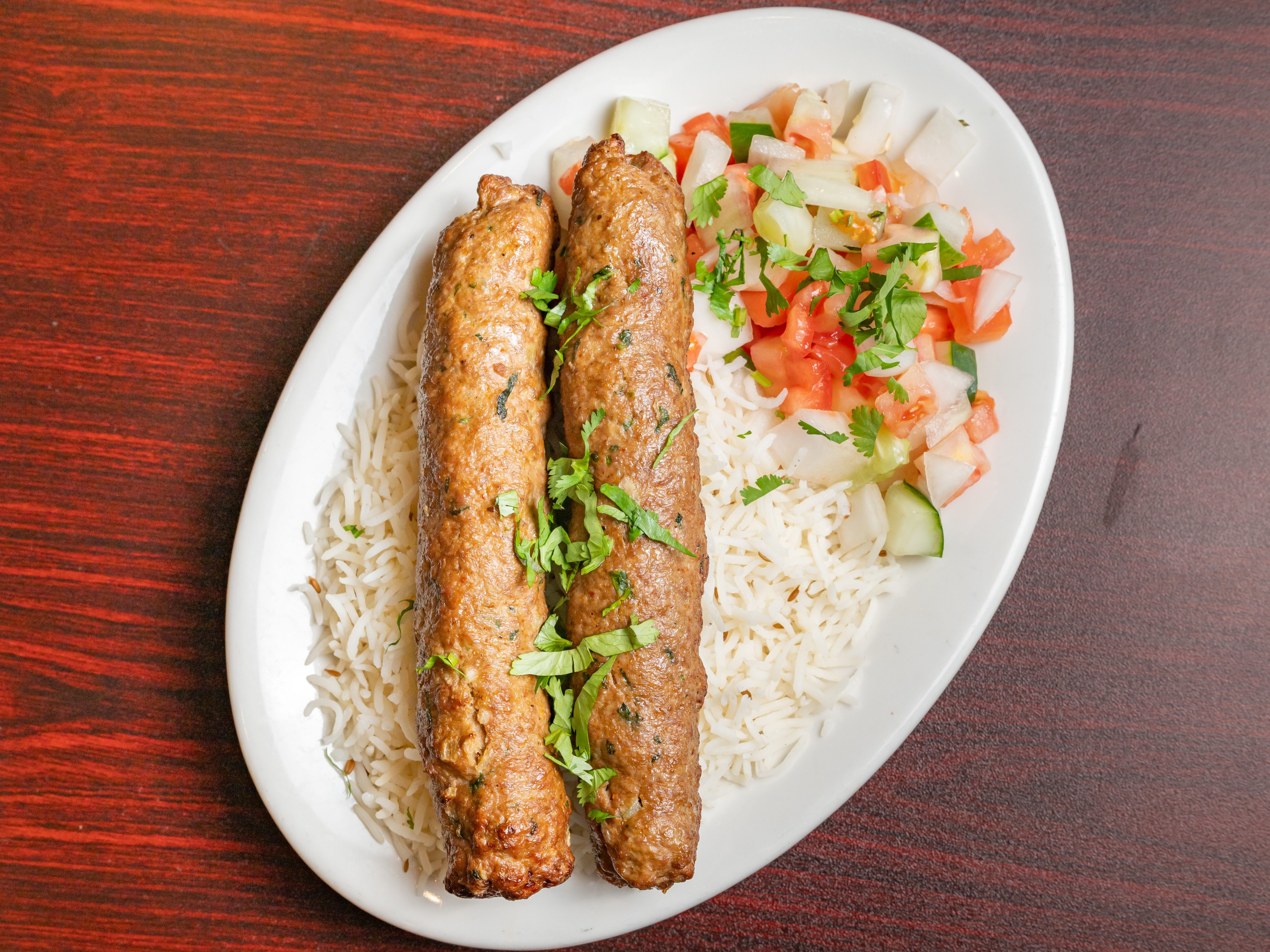 Lamb Seekh Kabob.