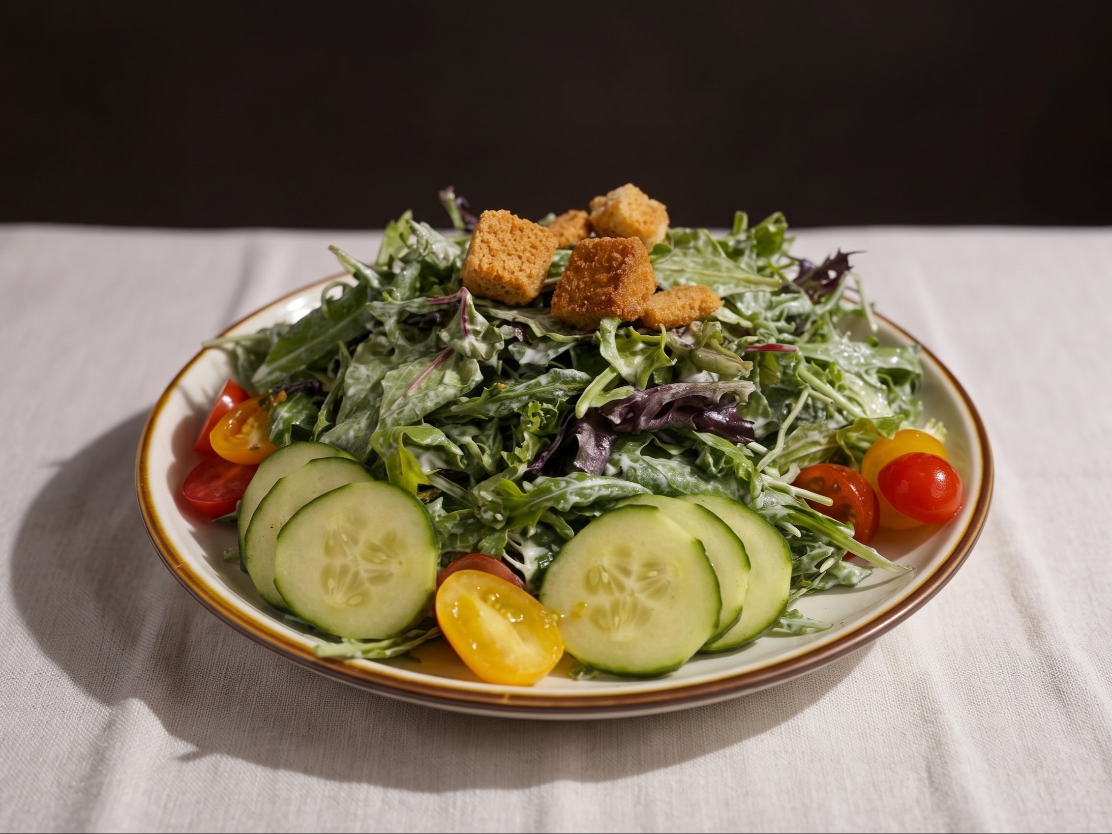 House Starter Salad With Shrimp.