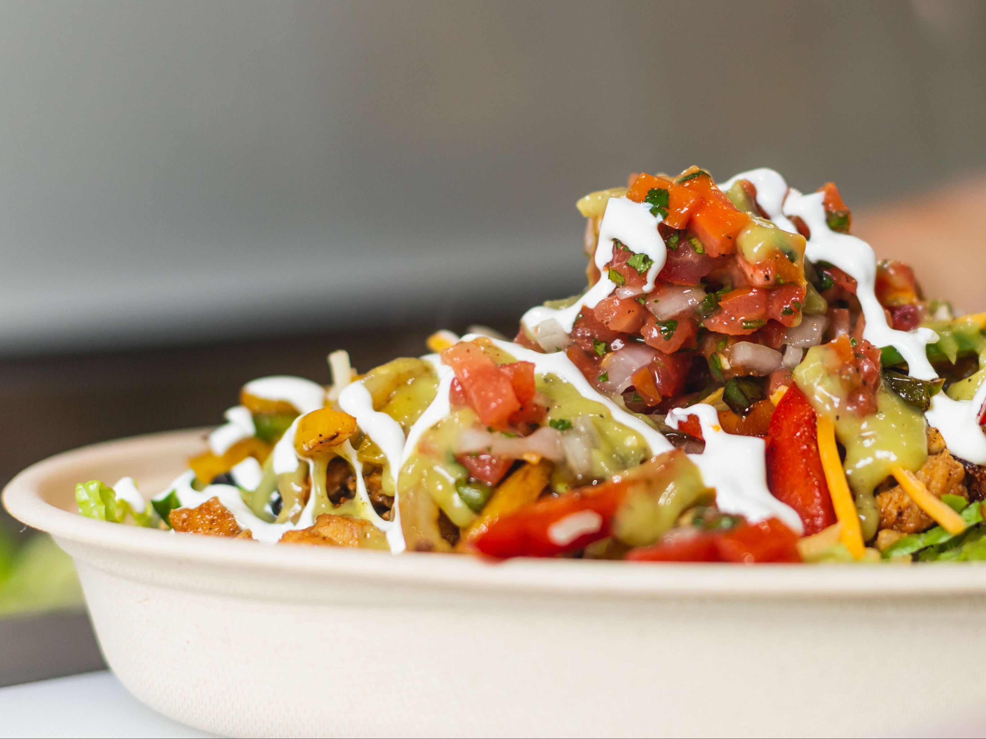 Shrimp A La Plancha Bowl.