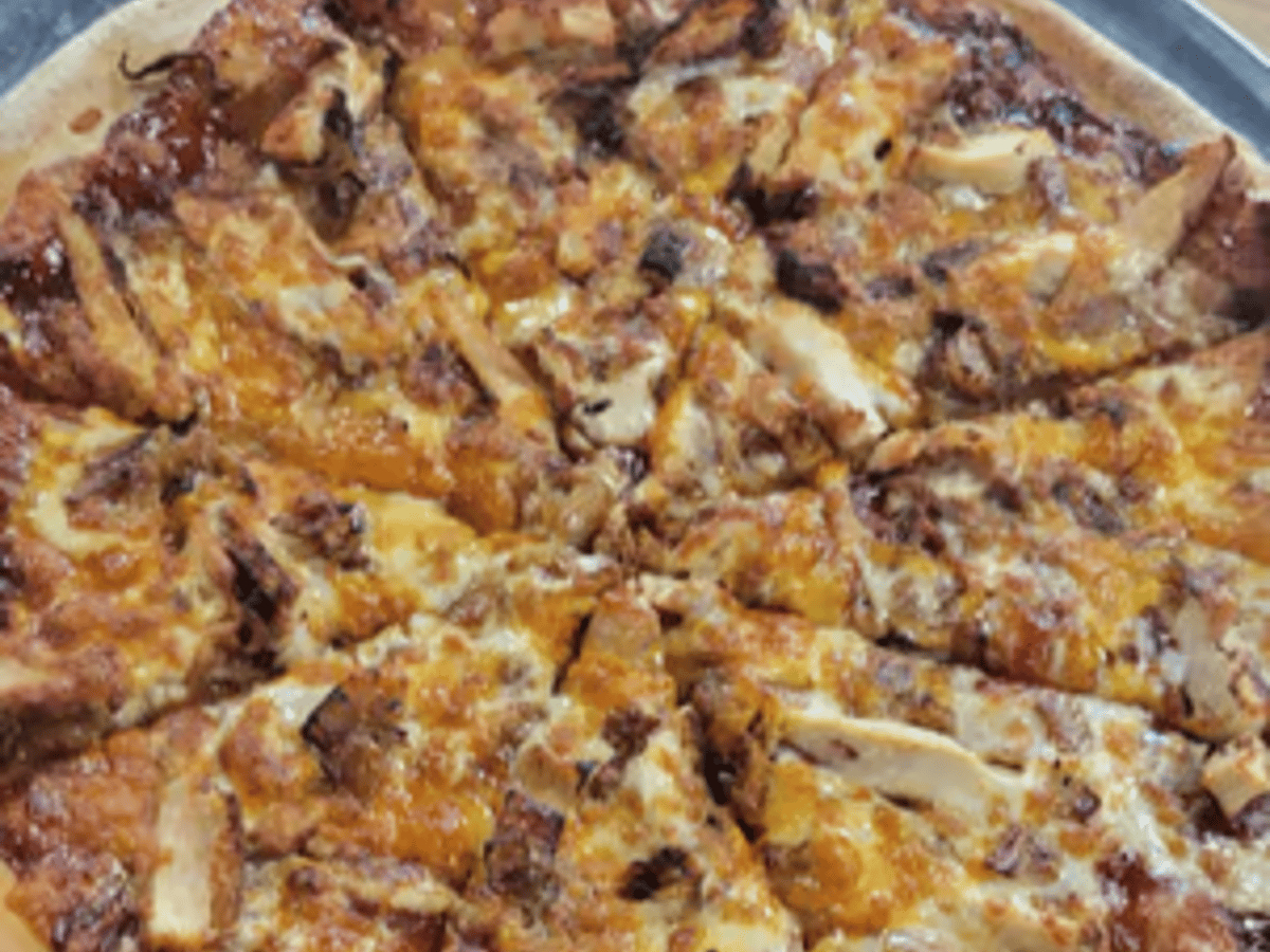 12" BBQ Chicken Pizza.