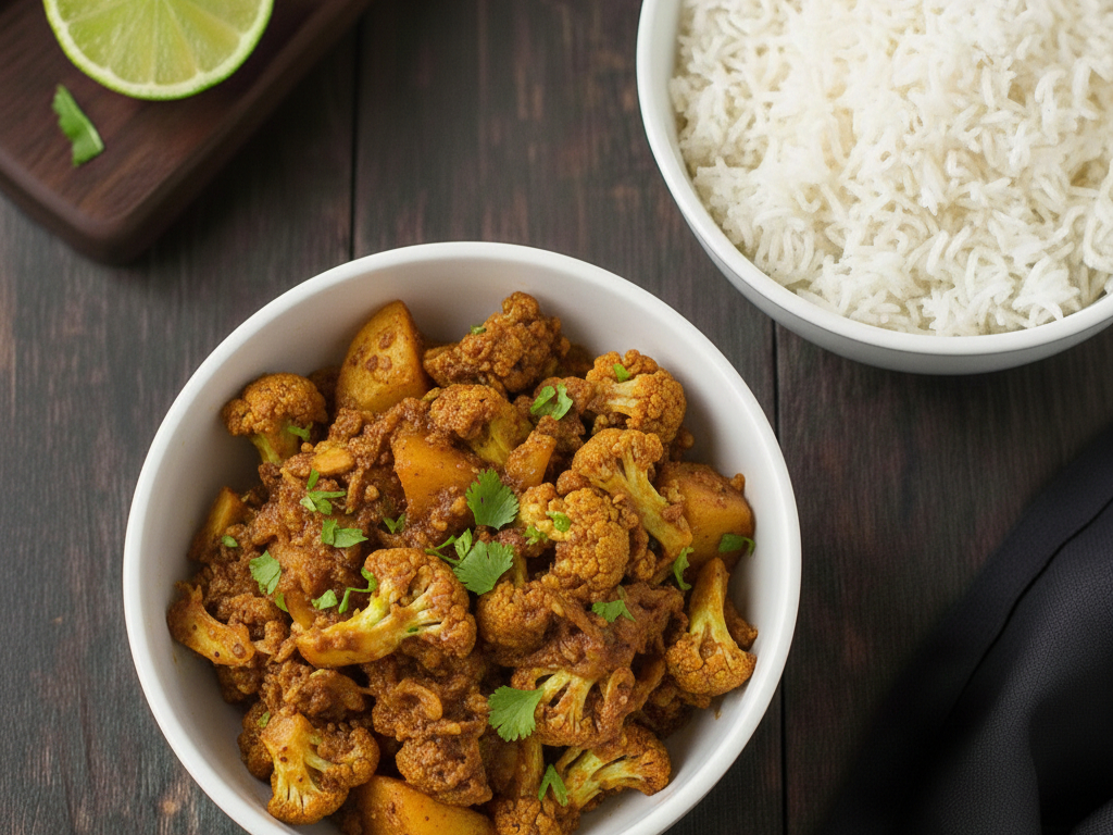 Aloo Gobi (V, GF, NF, DF).