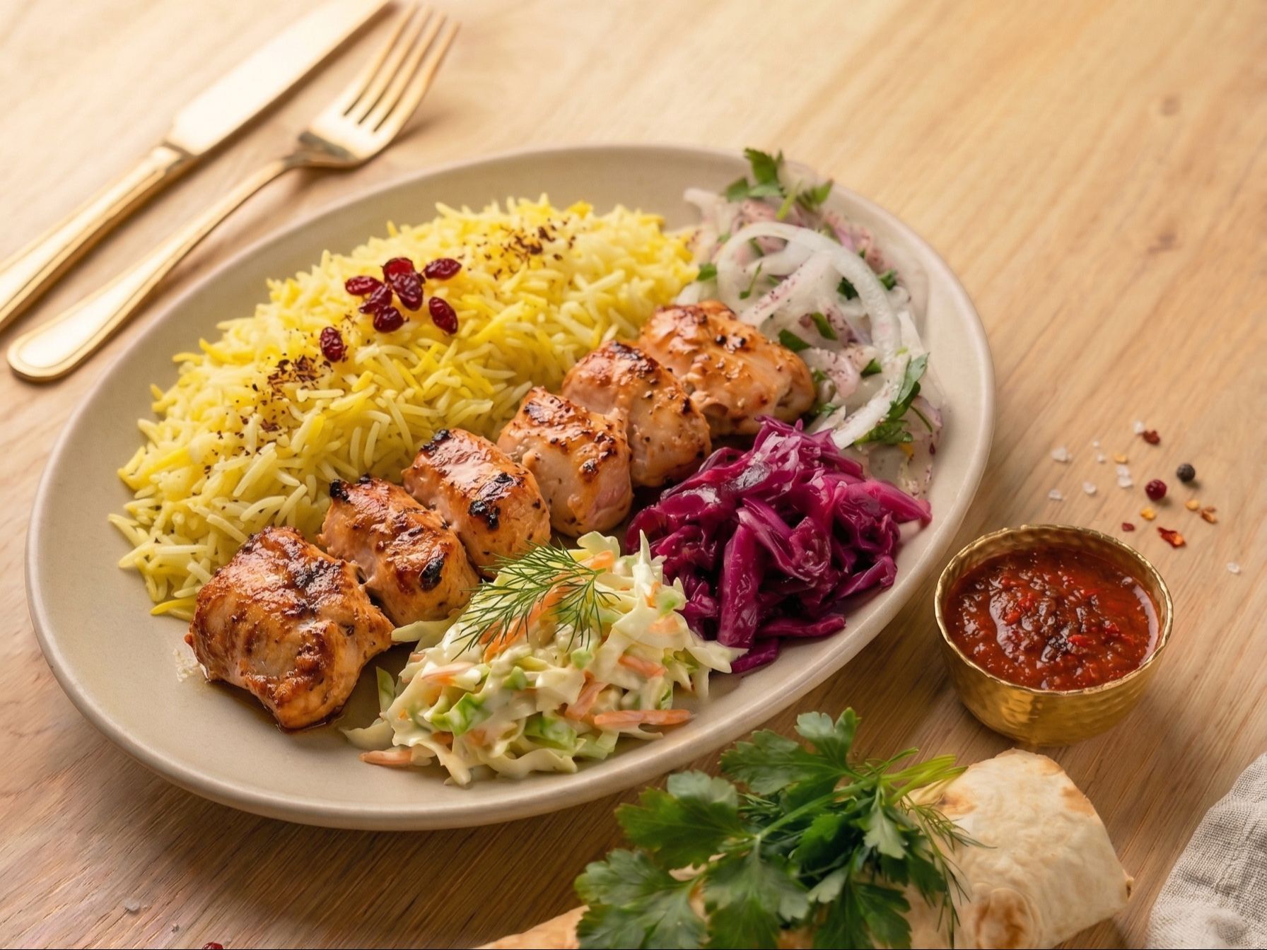 Chicken Breast Kebab.